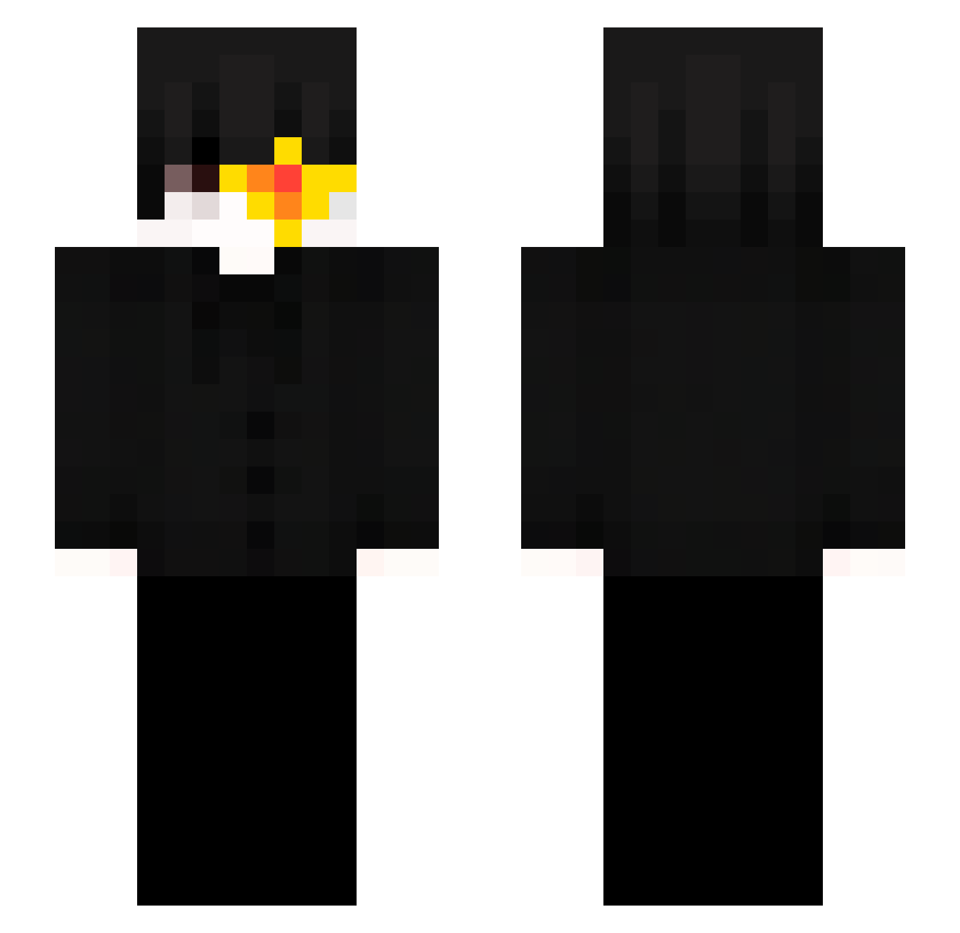 Repros Minecraft skin, front and back view