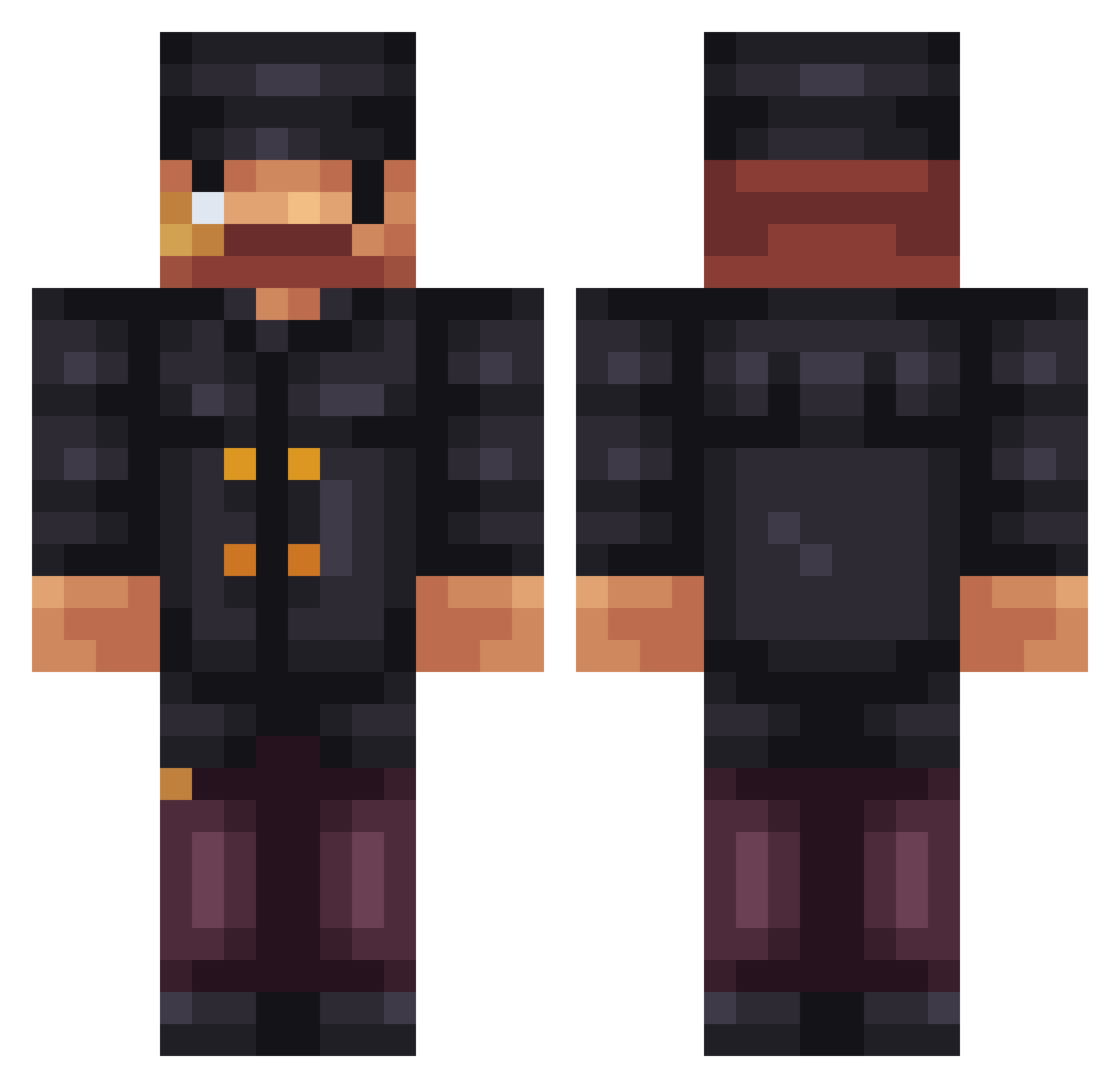 SireKartoffel Minecraft skin, front and back view