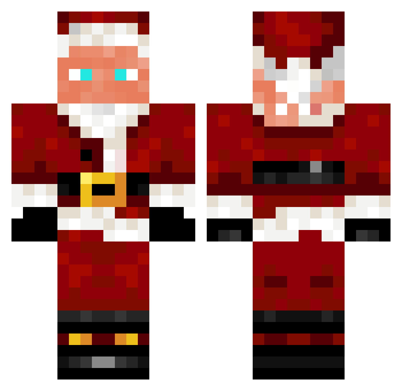 SSV_Hardstuck Minecraft skin, front and back view