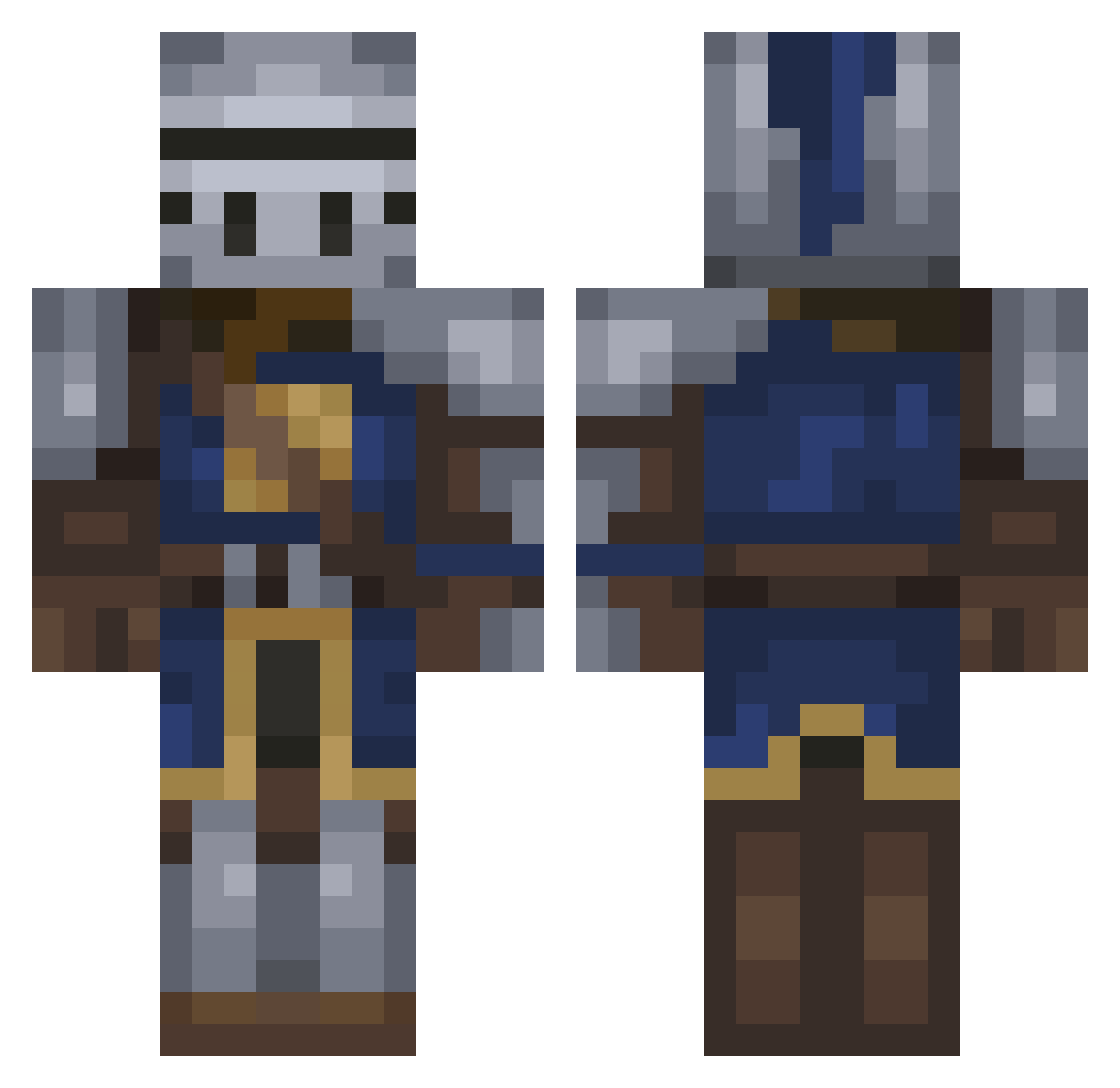 TheyLoveYou Minecraft skin, front and back view