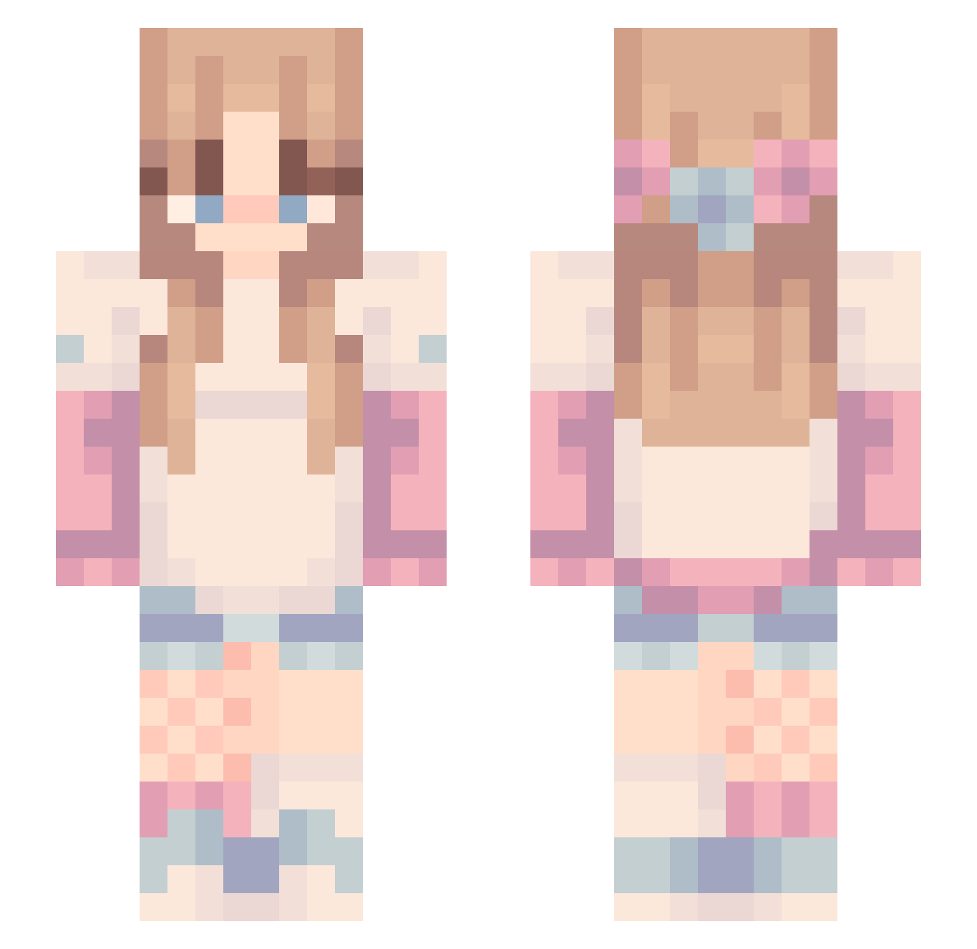 Trecoolthree Minecraft skin, front and back view