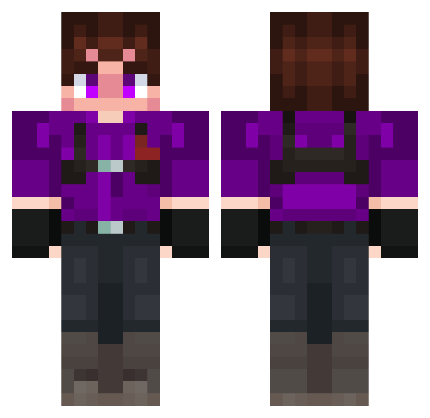 Insertt_ Minecraft skin, front and back view