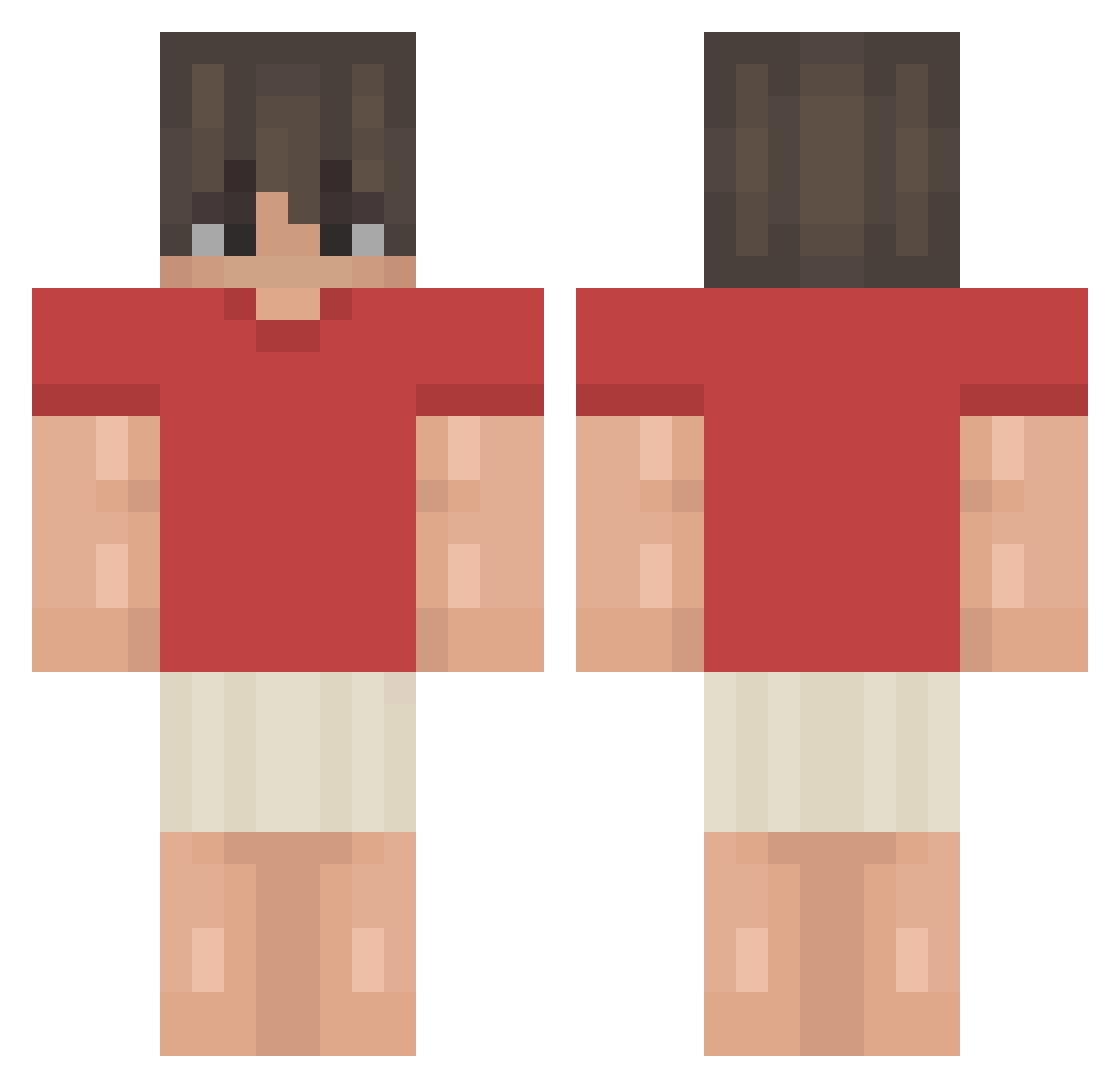 Ryn13_ Minecraft skin, front and back view