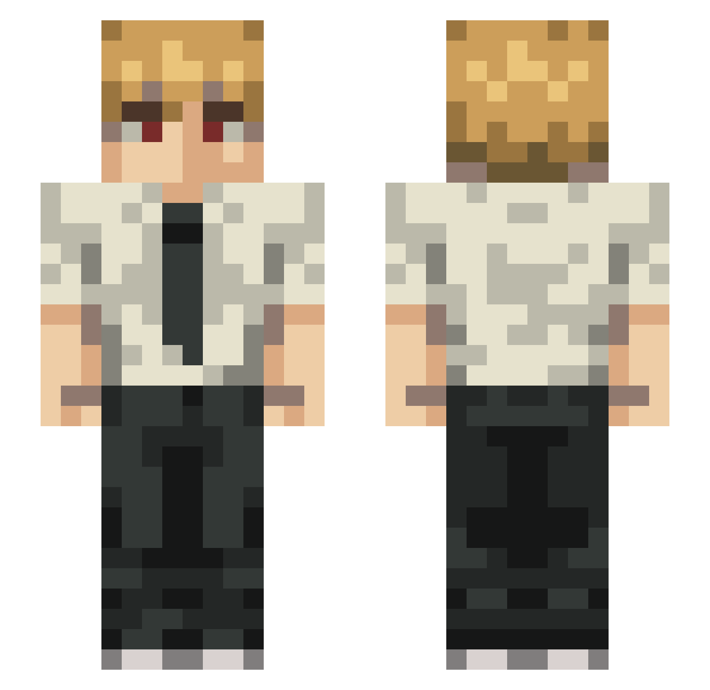 JomeiVane Minecraft skin, front and back view