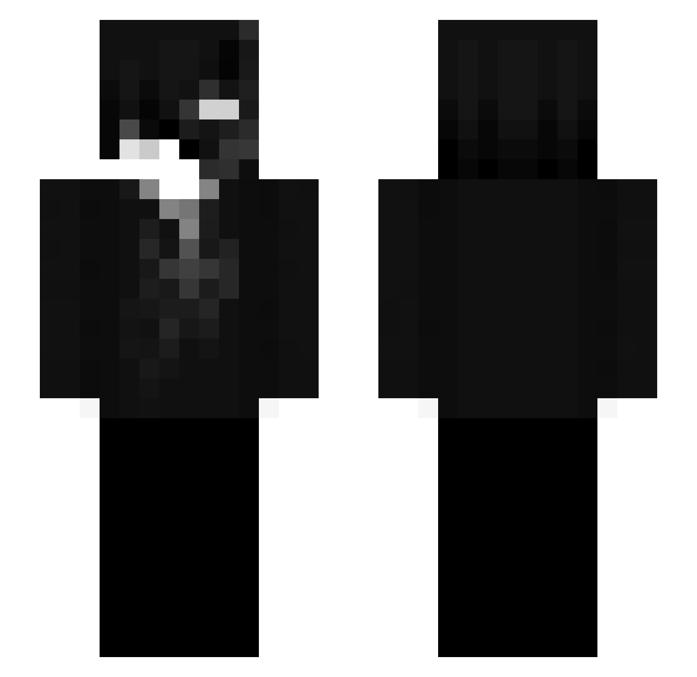 SilasT29 Minecraft skin, front and back view