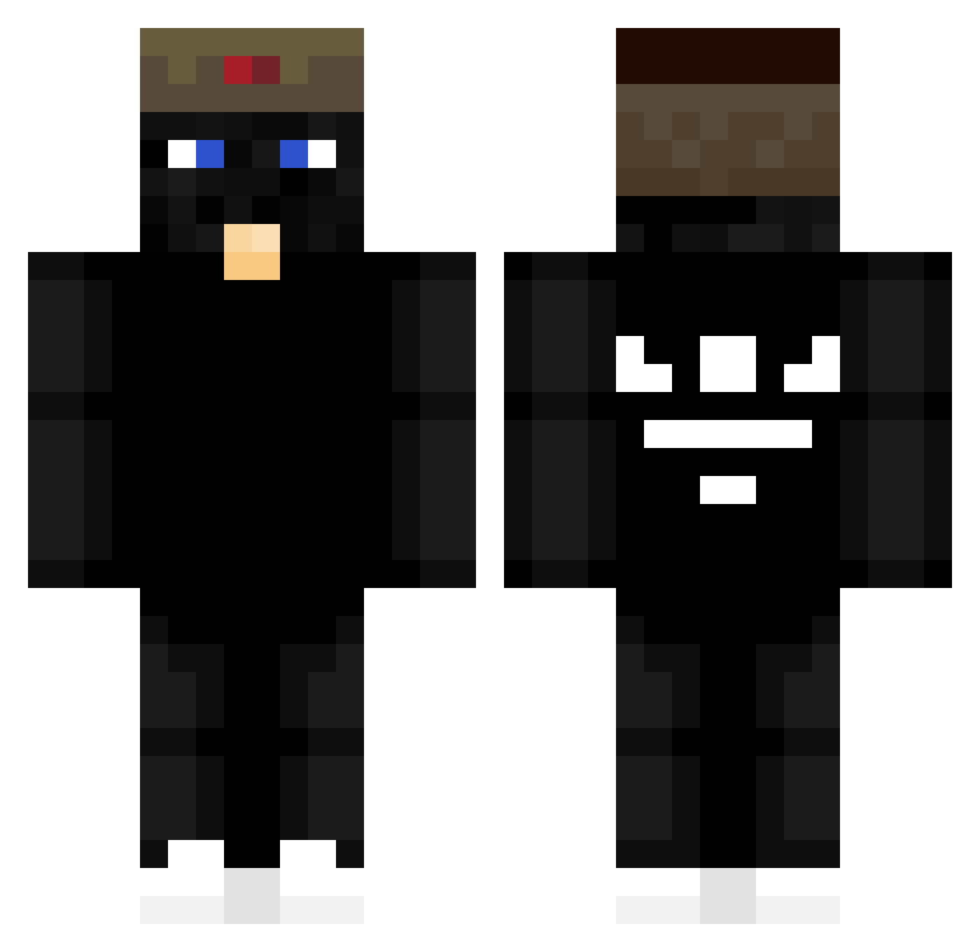 SKIJTT Minecraft skin, front and back view