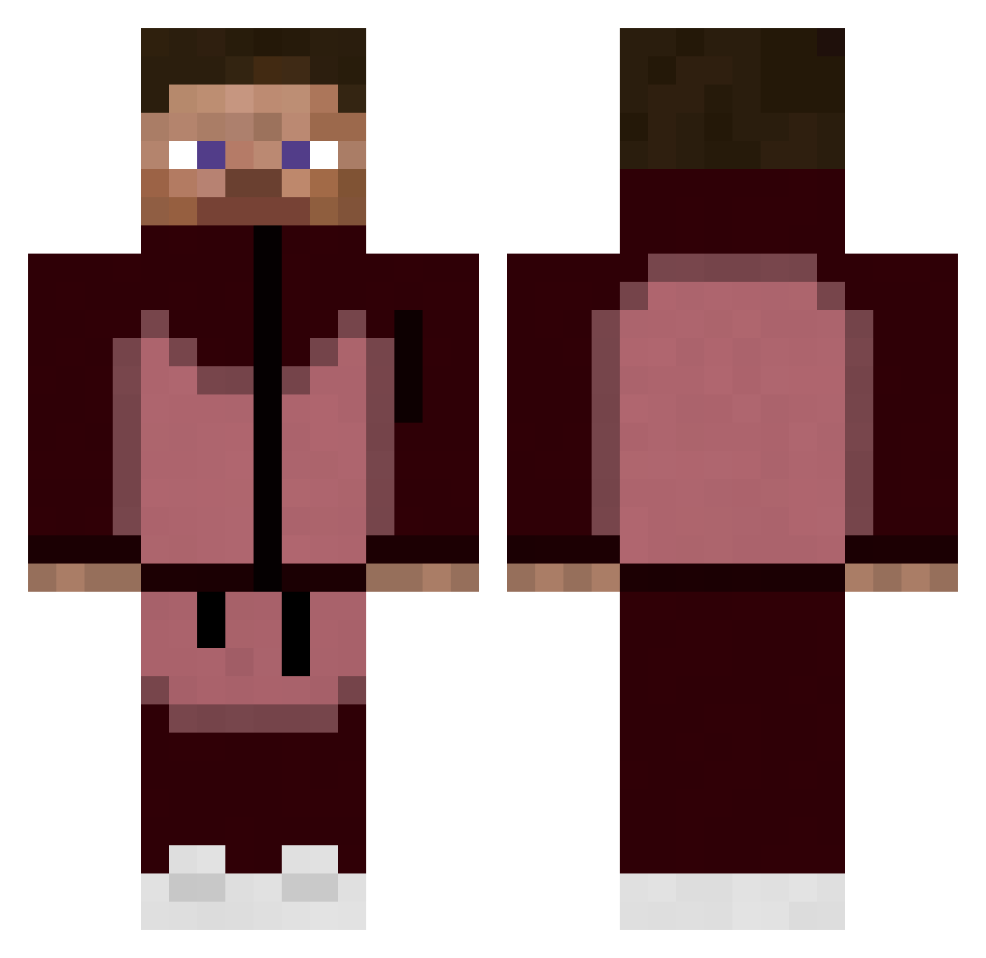 bobojakob Minecraft skin, front and back view