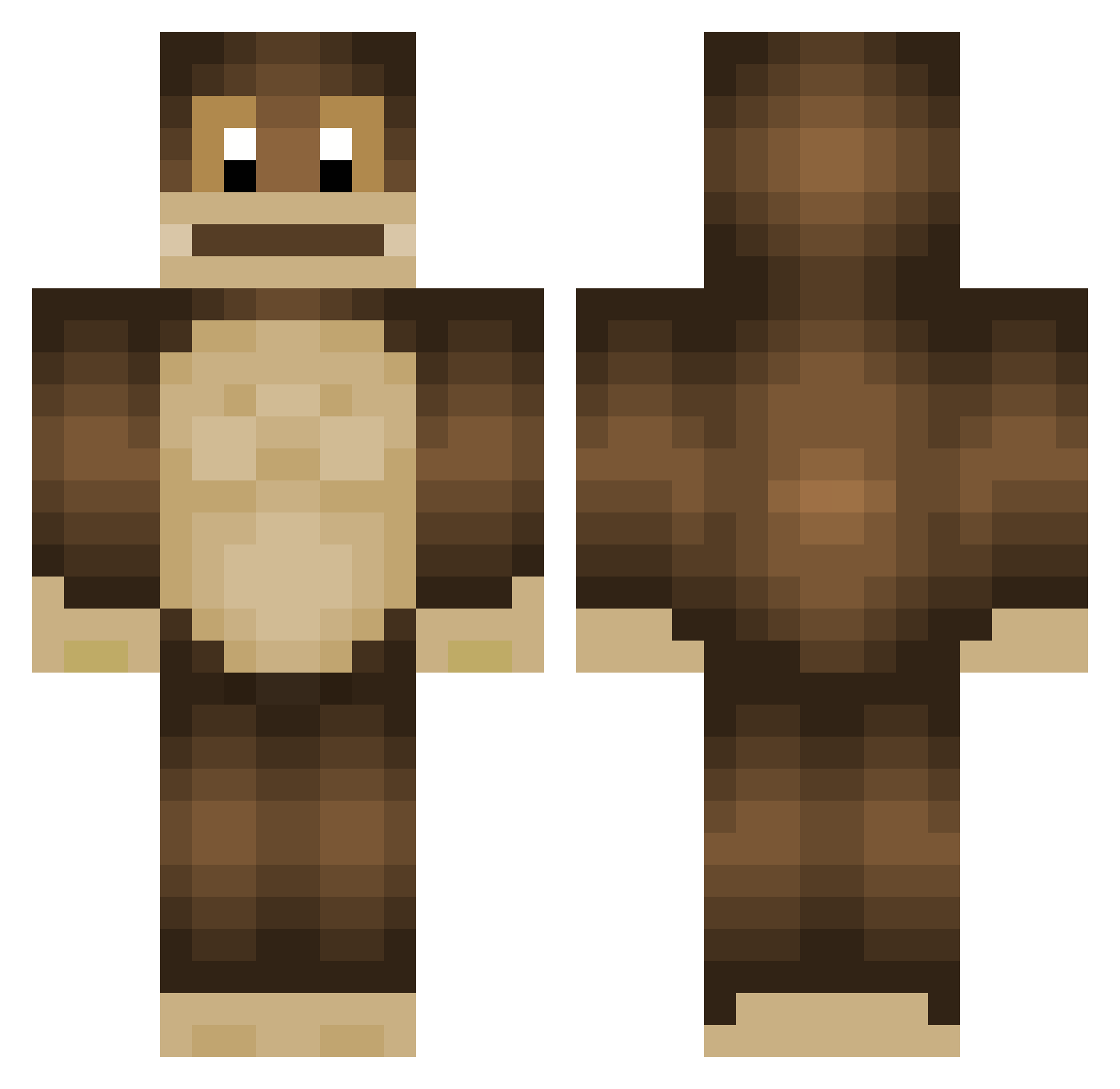 engel540 Minecraft skin, front and back view