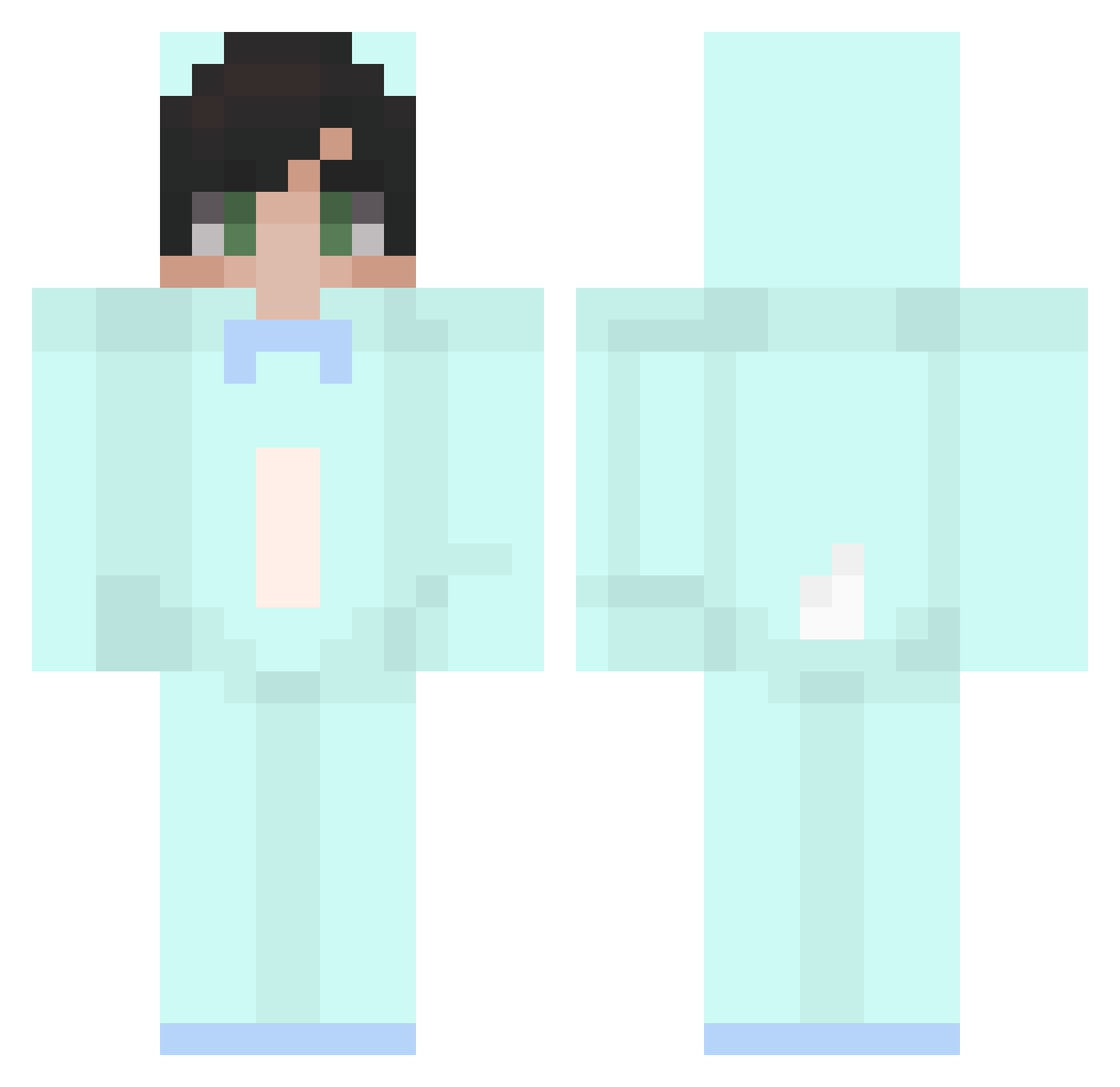lol1boy Minecraft skin, front and back view