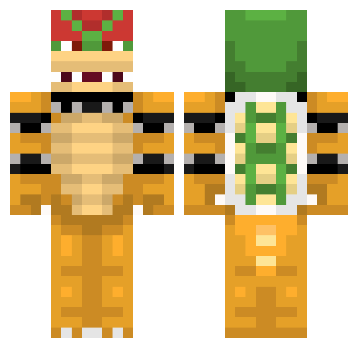 BuroonBaboon01 Minecraft skin, front and back view
