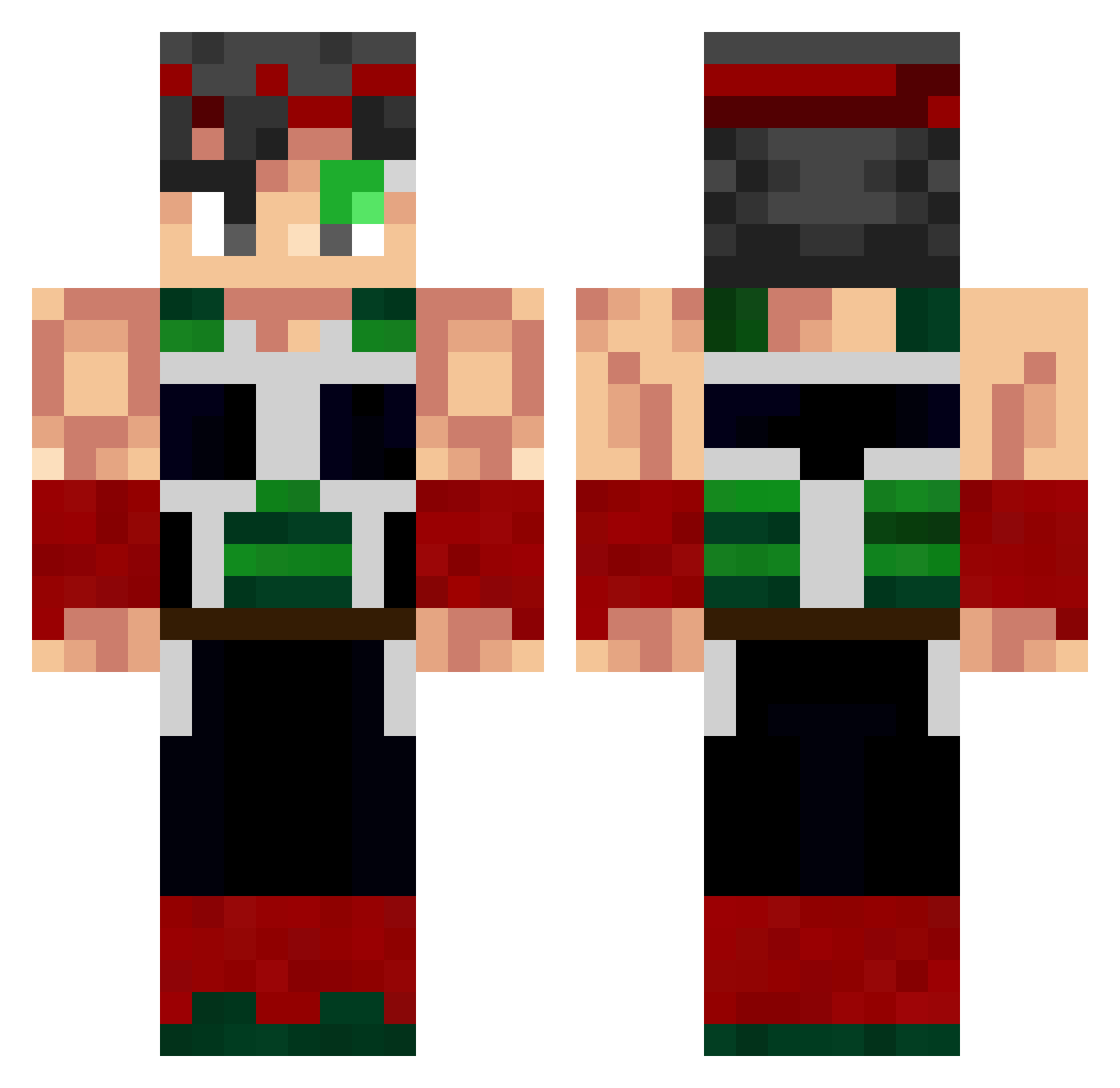Grug_TheTerrible Minecraft skin, front and back view