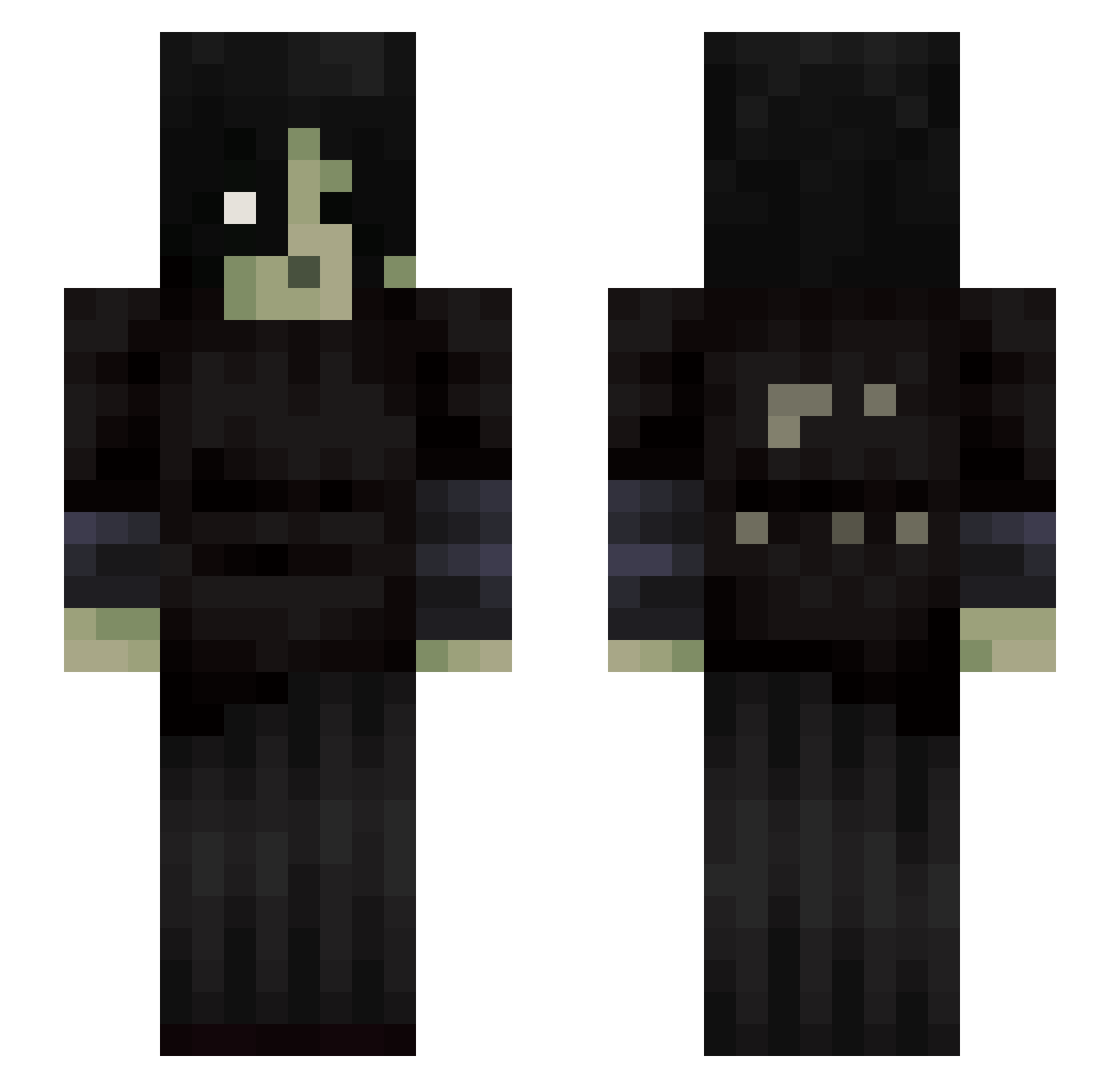 Tiwina_ Minecraft skin, front and back view