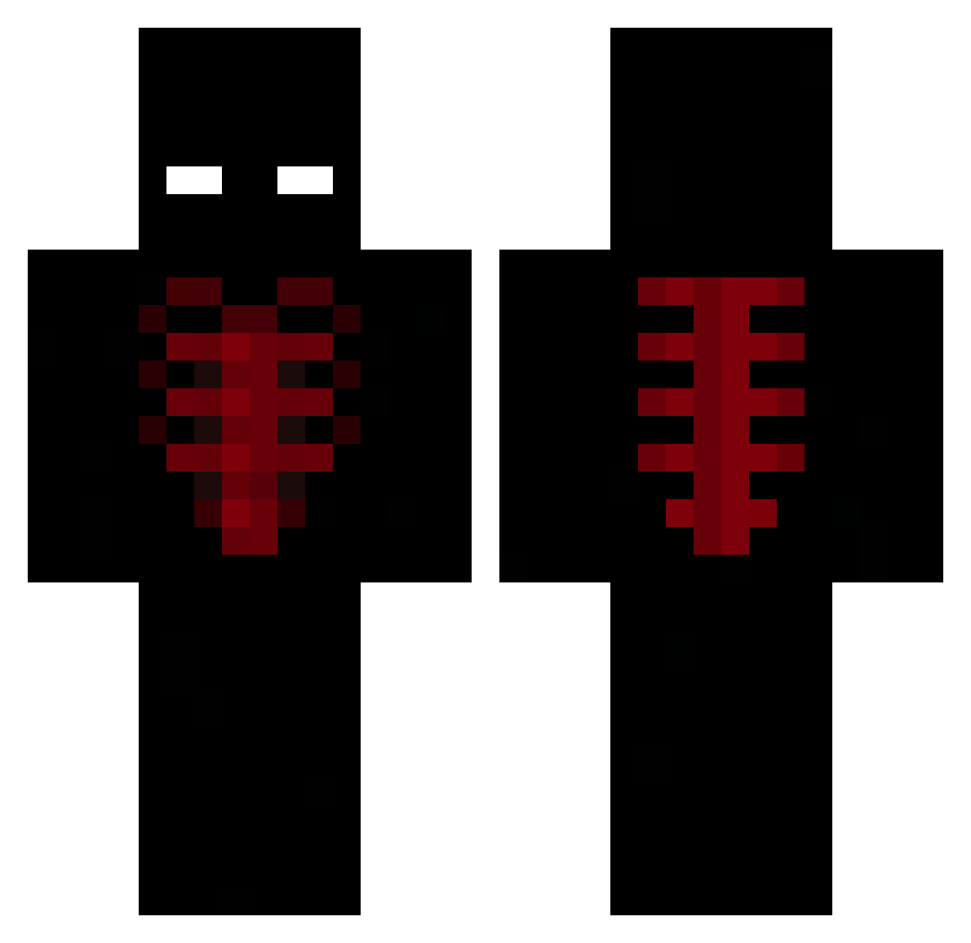 PolloErmanos Minecraft skin, front and back view
