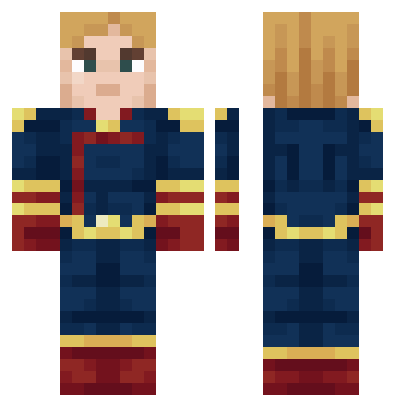 reversvint Minecraft skin, front and back view