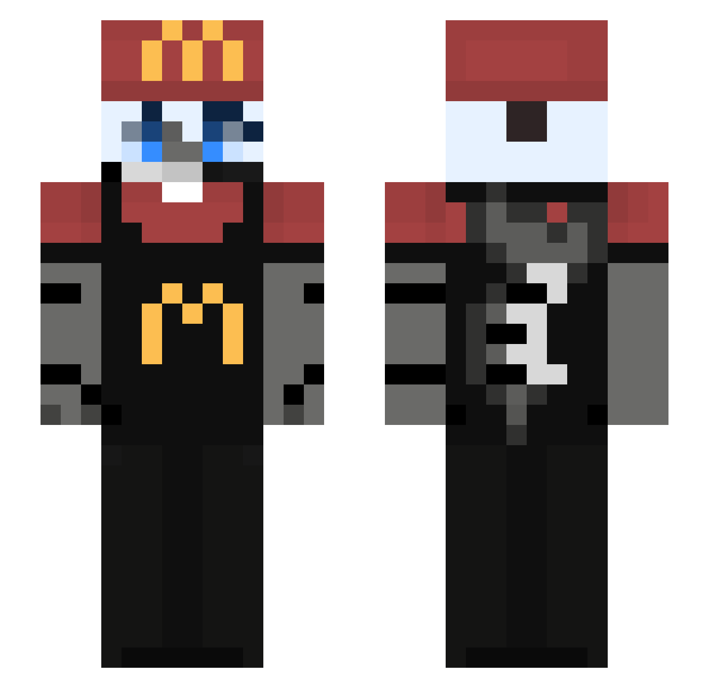 Onie_ Minecraft skin, front and back view