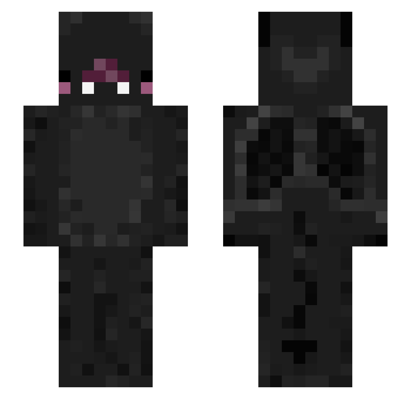 fkbubble_tea Minecraft skin, front and back view