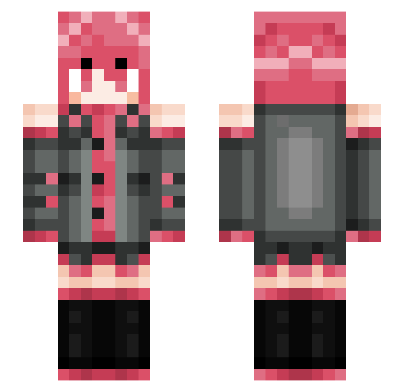 SrMilit0 Minecraft skin, front and back view