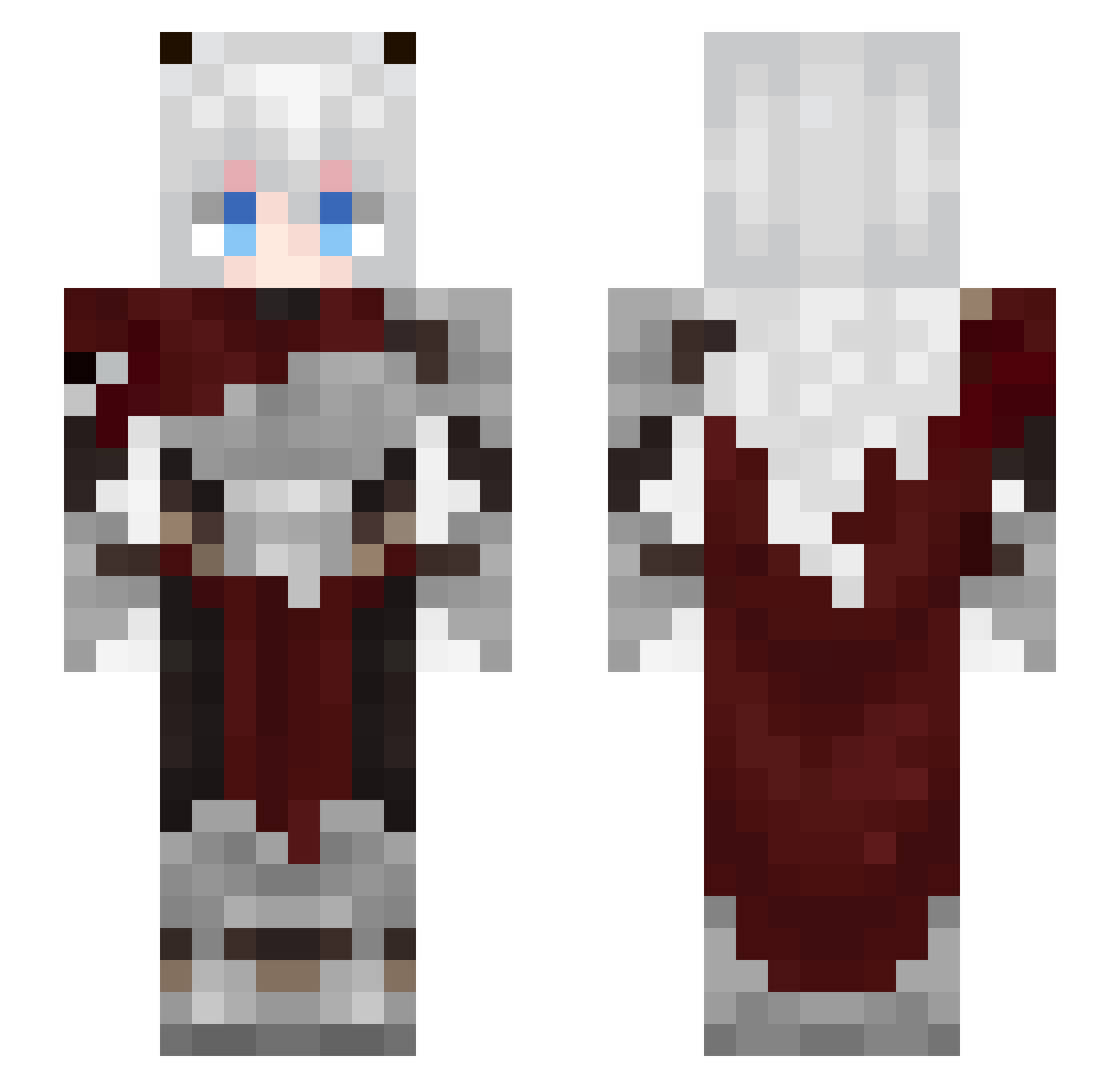 Soles__ Minecraft skin, front and back view