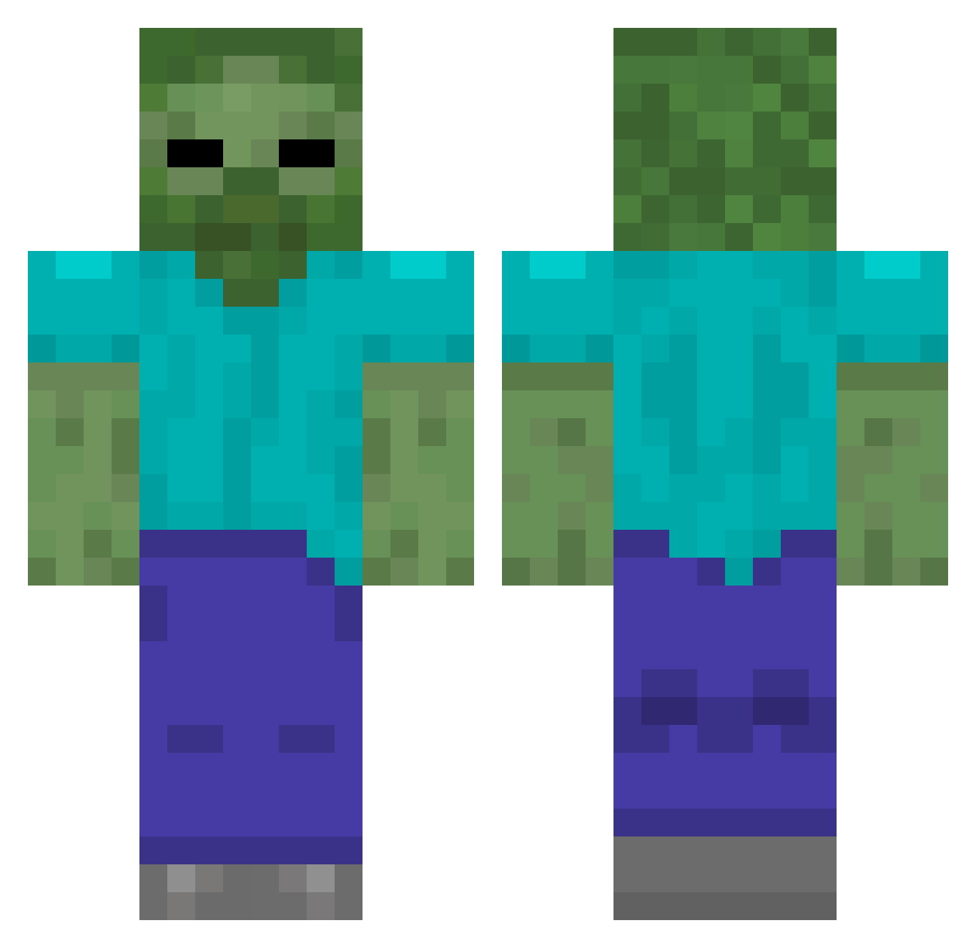 xiang1030 Minecraft skin, front and back view