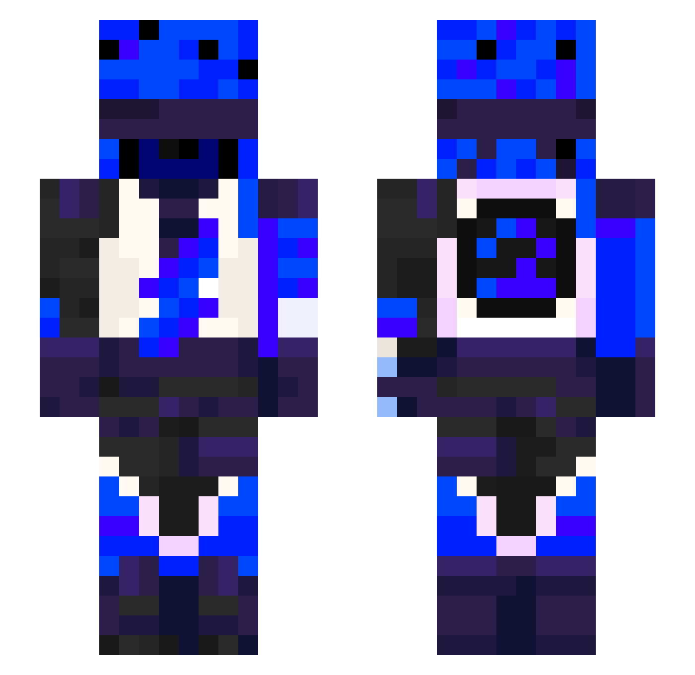 ProllyNotMe94 Minecraft skin, front and back view