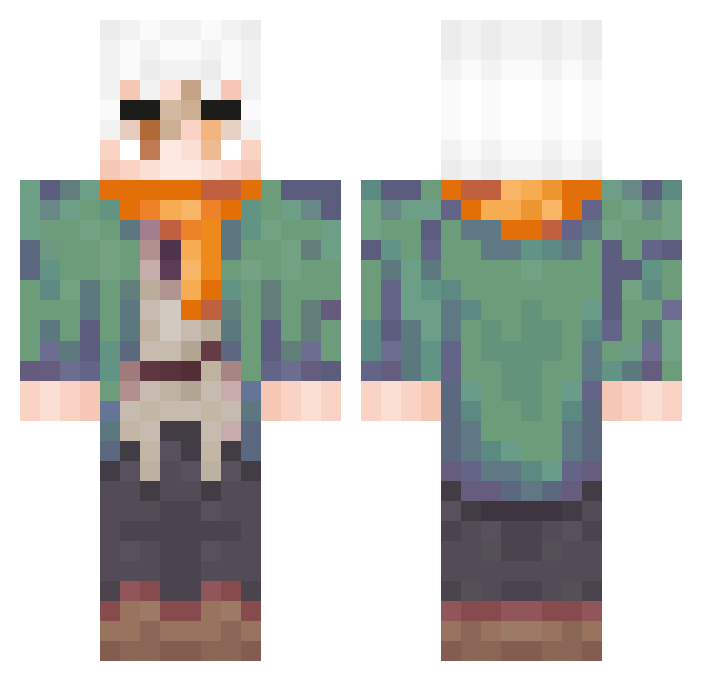 william_indra Minecraft skin, front and back view