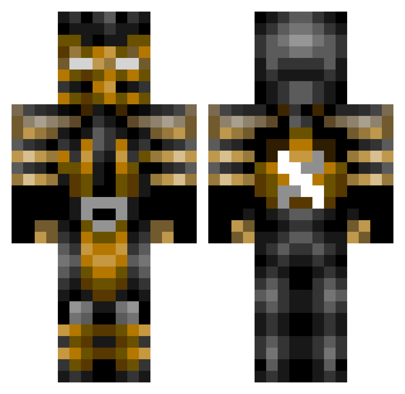 Sijo0711 Minecraft skin, front and back view
