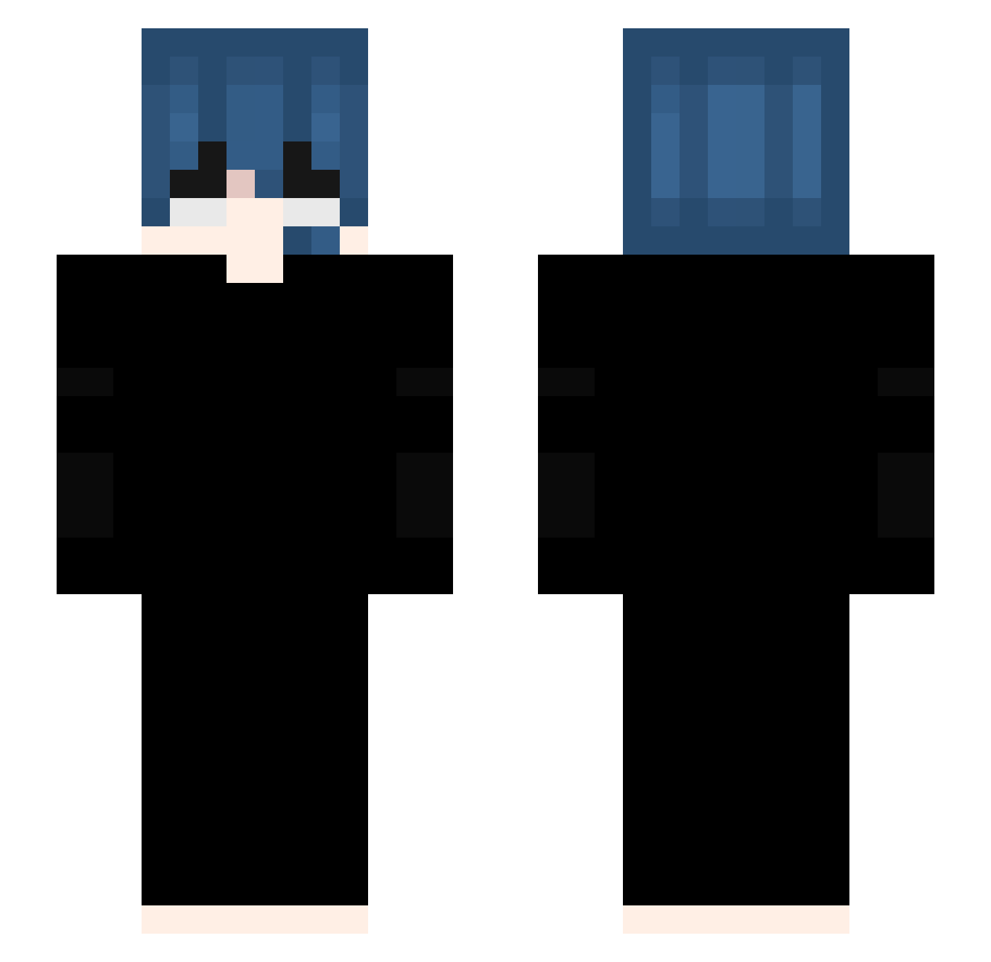 S3O5 Minecraft skin, front and back view