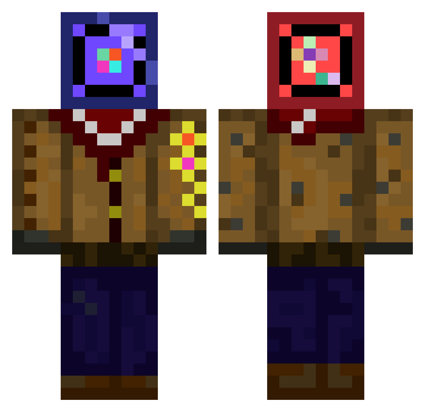 supadog_ Minecraft skin, front and back view