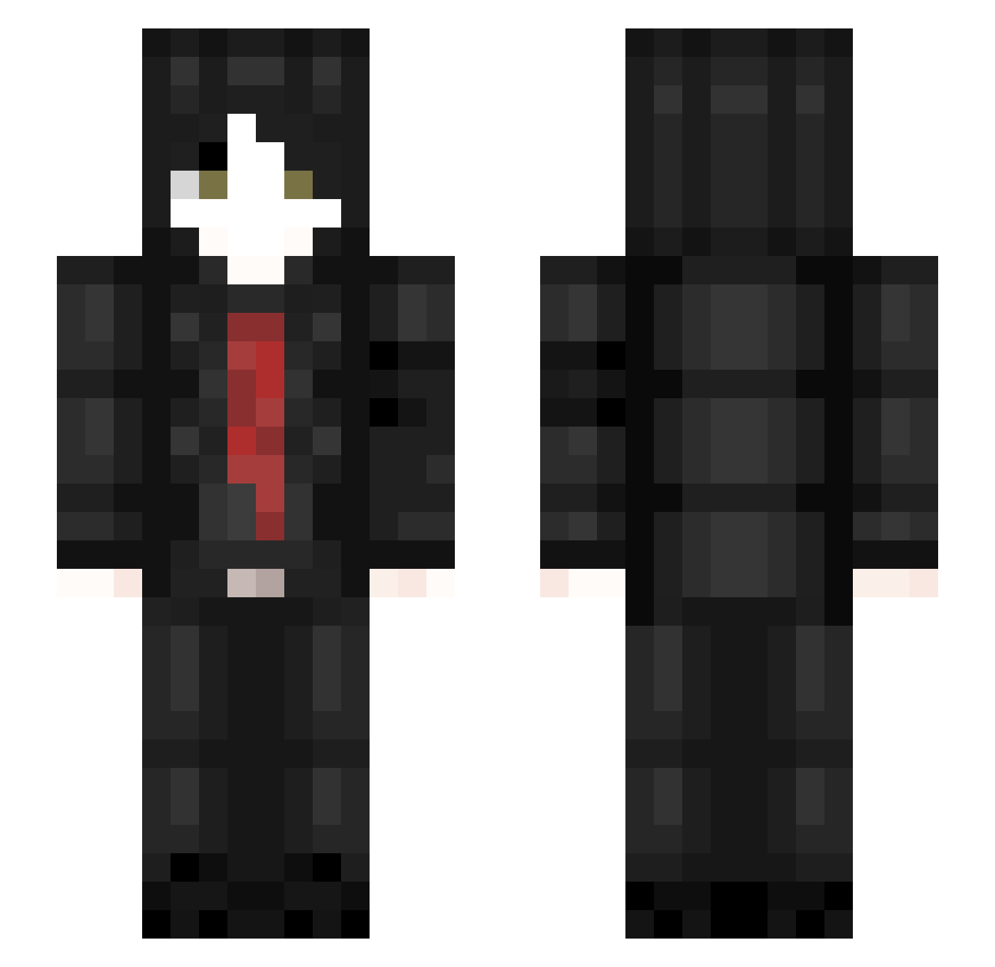 weims03 Minecraft skin, front and back view
