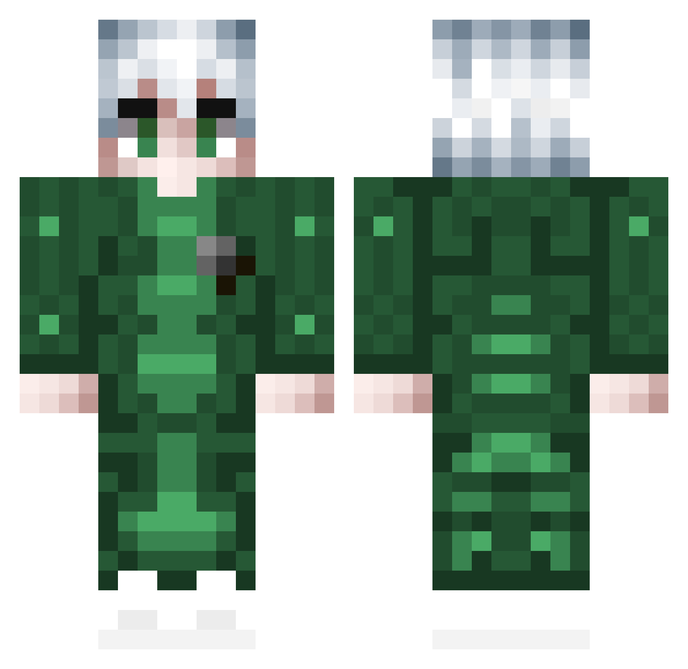 sznita420 Minecraft skin, front and back view