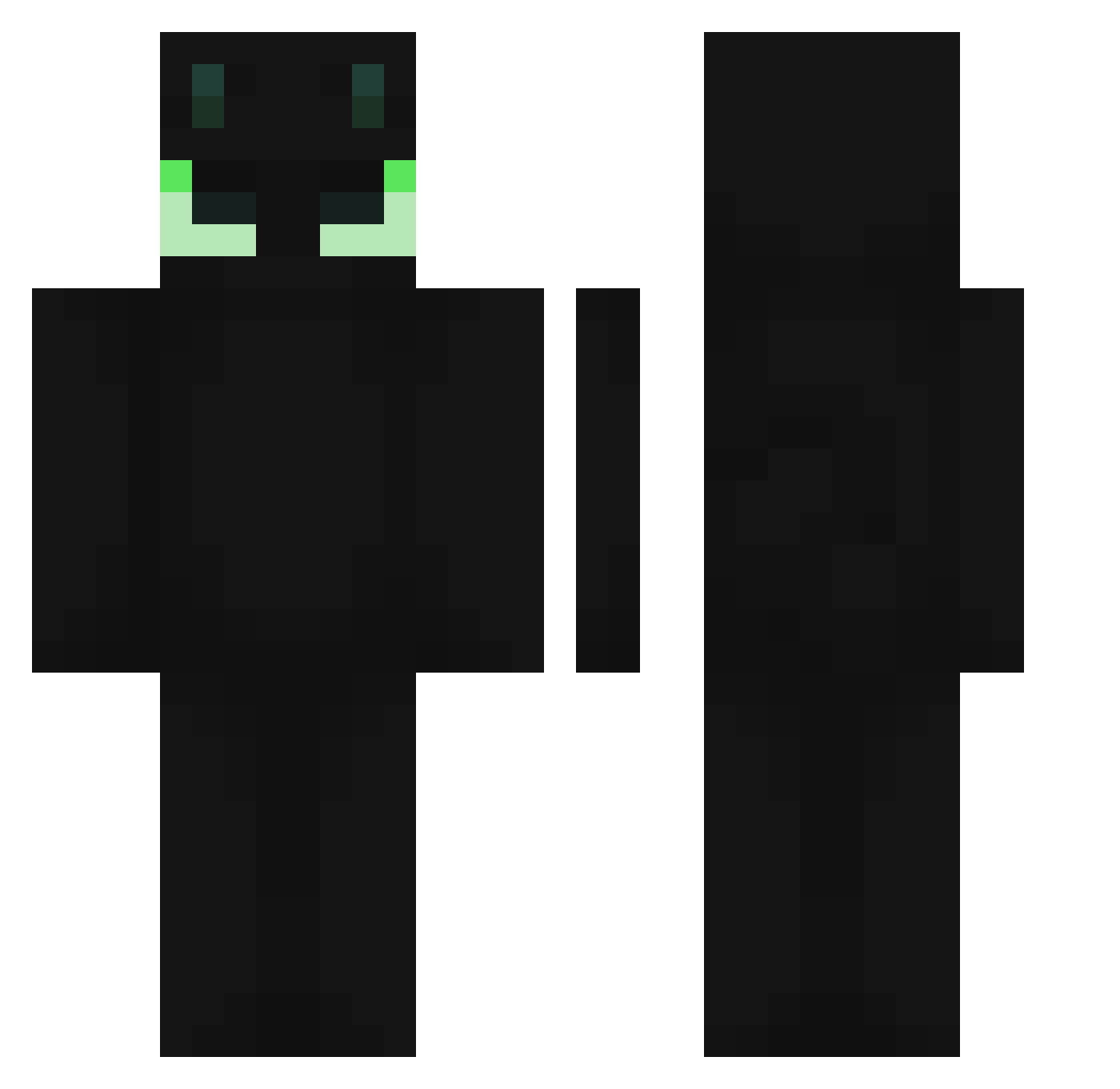 ChampionAbliv Minecraft skin, front and back view