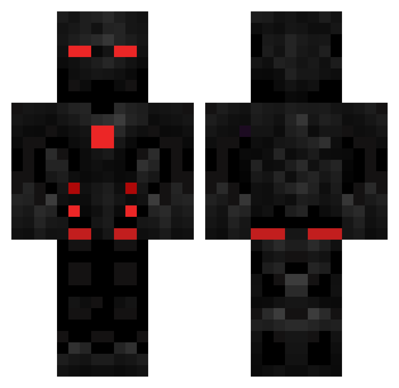 SuperK_MC Minecraft skin, front and back view