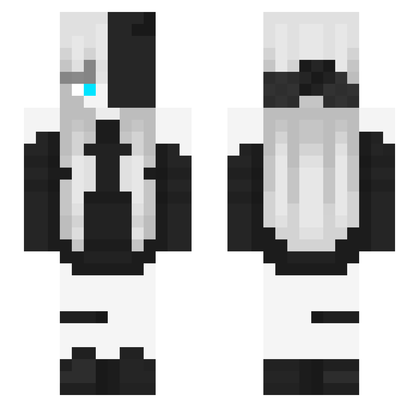 slareco Minecraft skin, front and back view