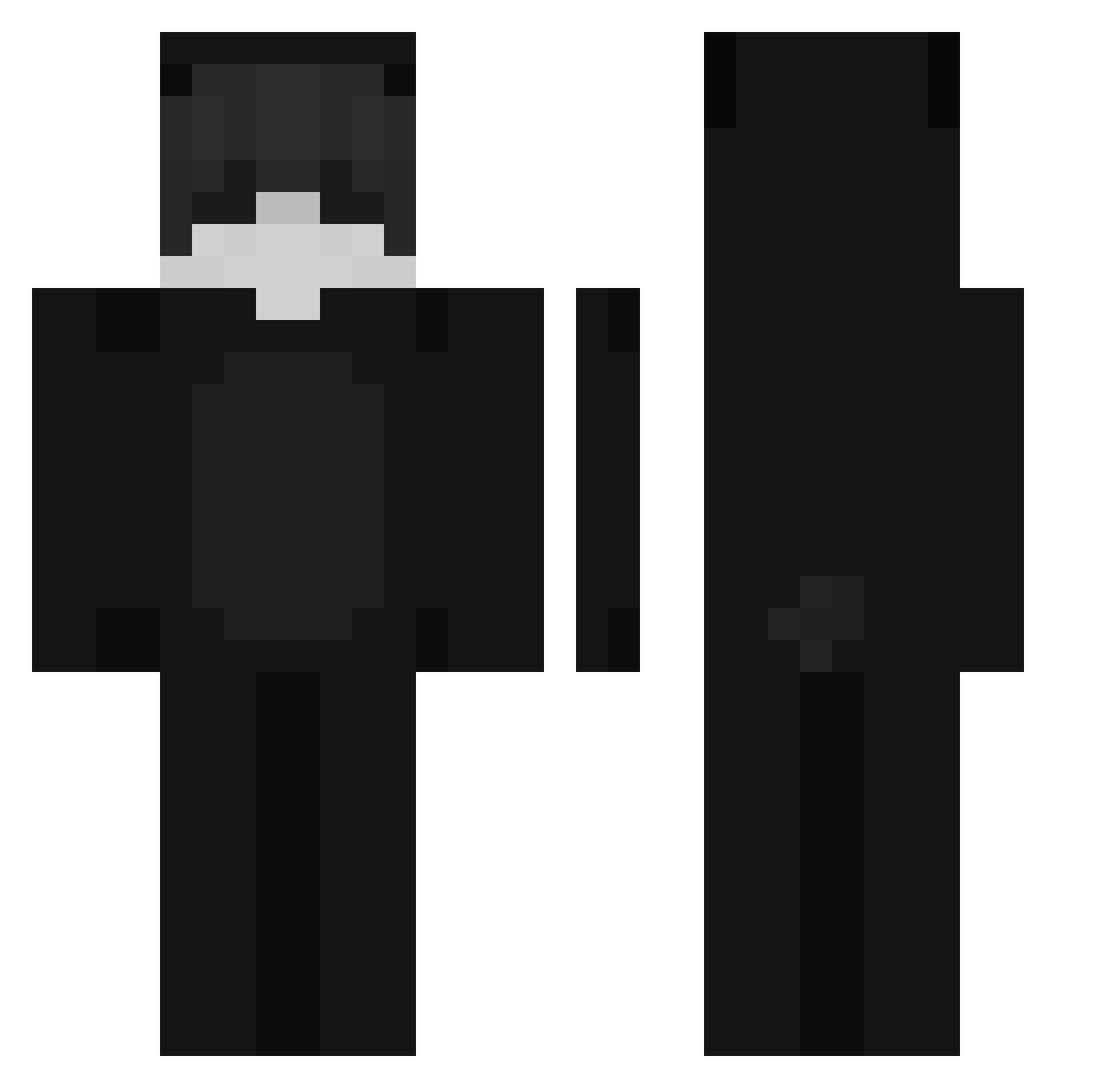 proacuto Minecraft skin, front and back view