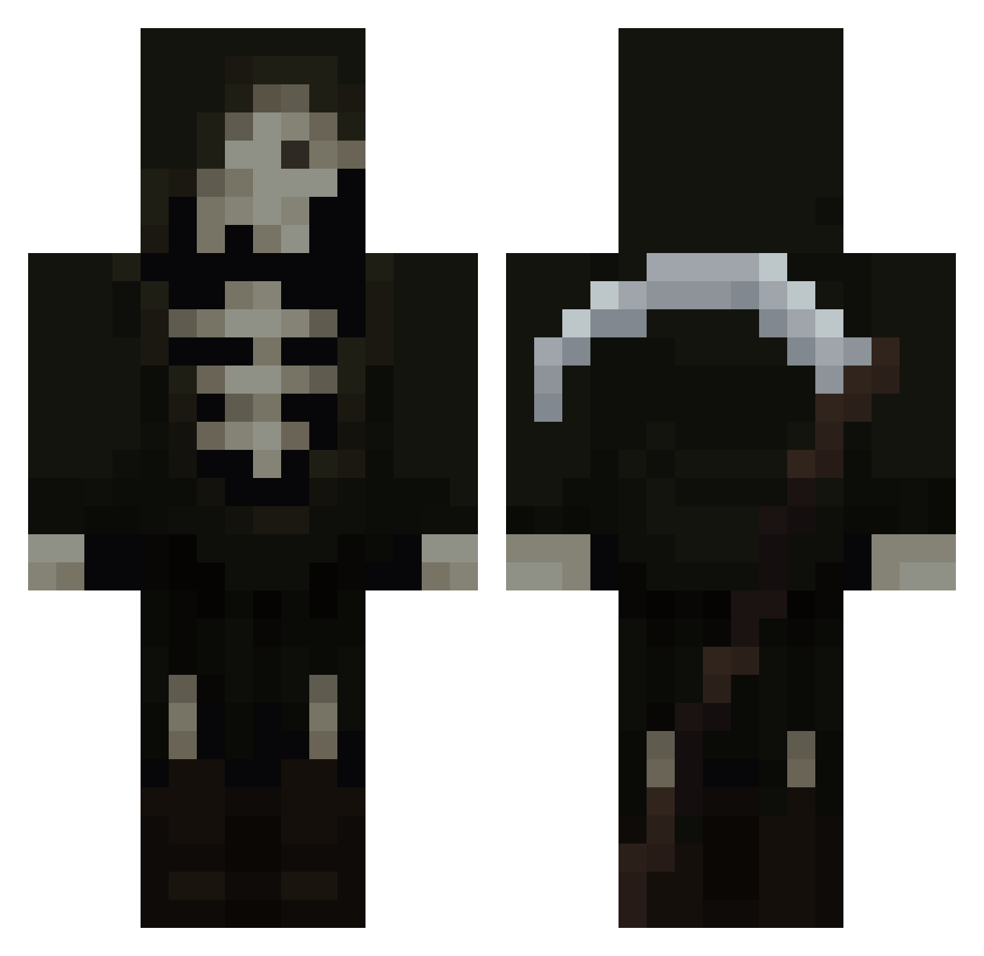 The1and0nly61 Minecraft skin, front and back view
