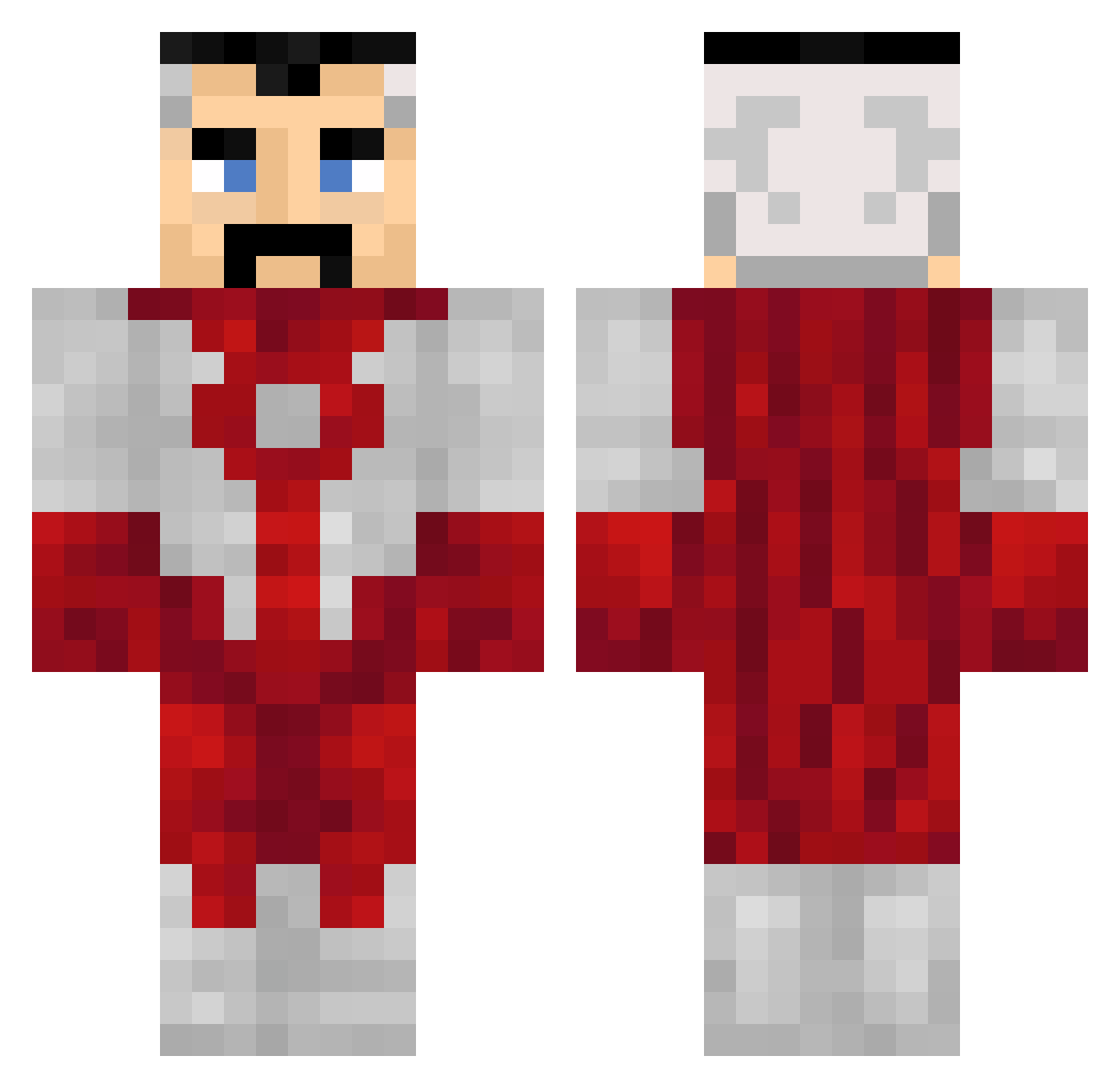 squarecubelaw Minecraft skin, front and back view