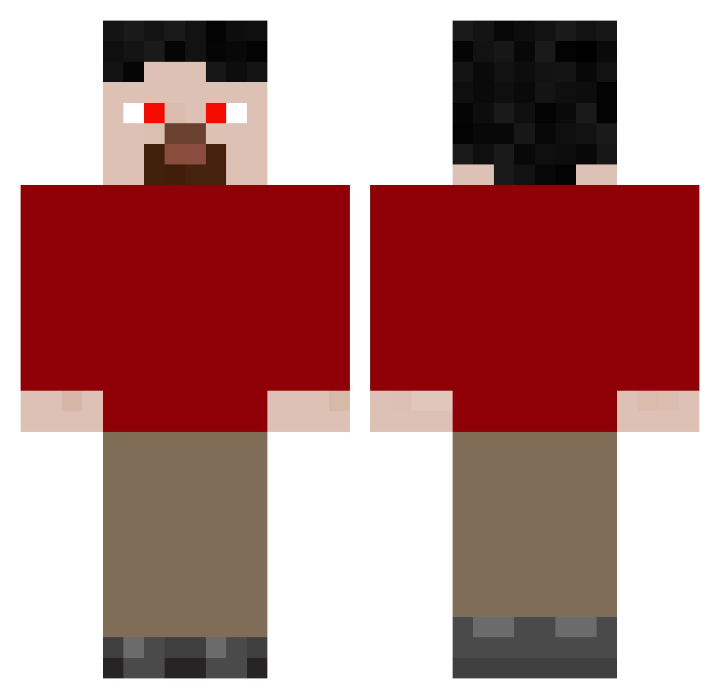 GenjutsuisEpic Minecraft skin, front and back view