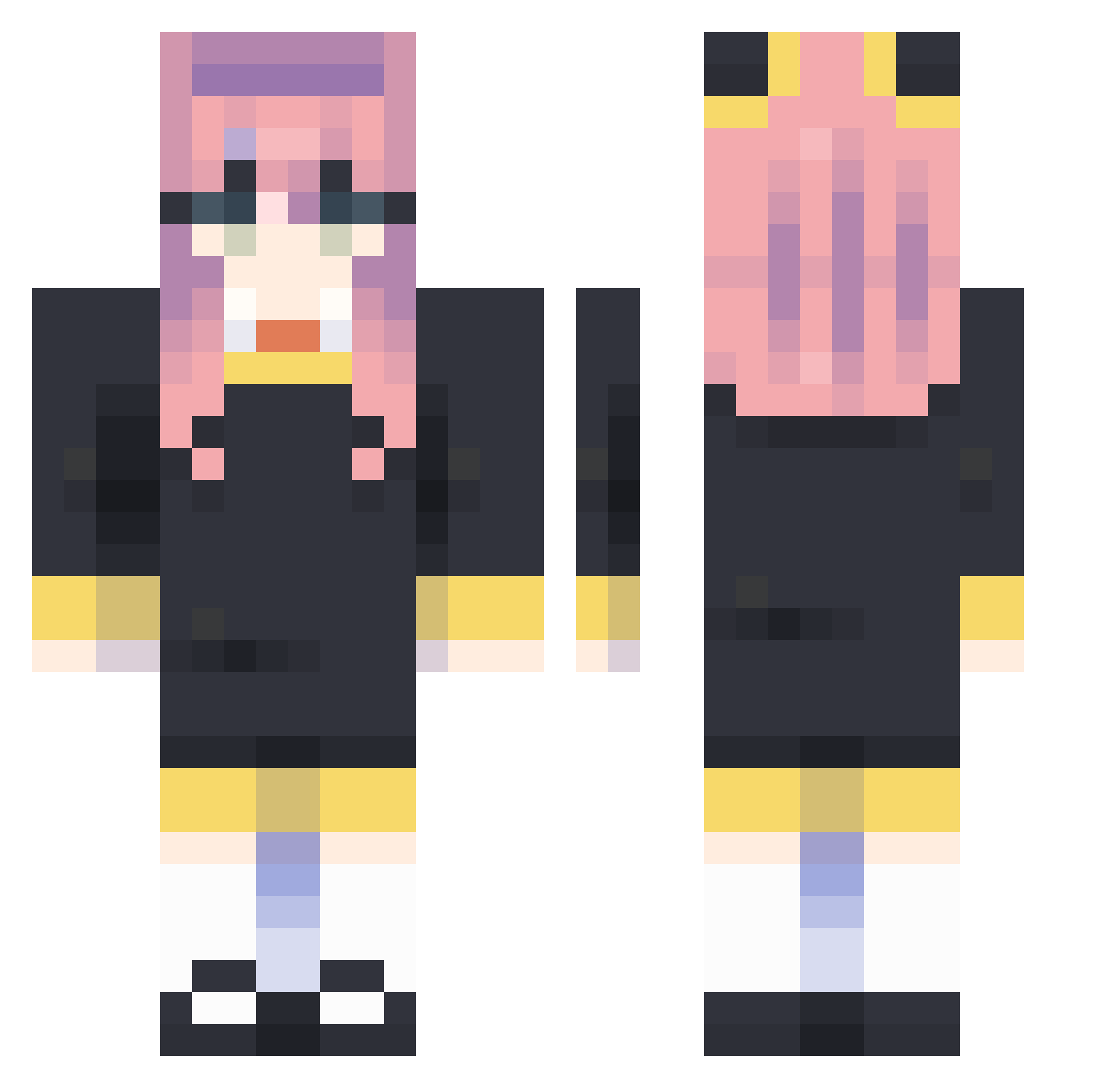 nxmpss1 Minecraft skin, front and back view