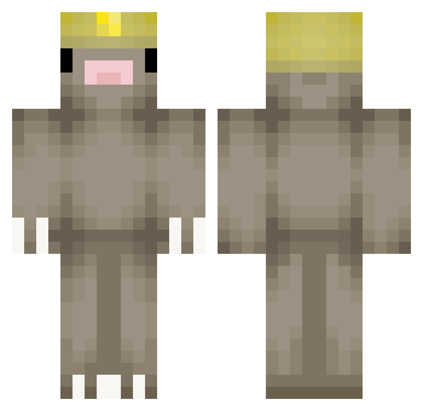 Baron_VonBizzle Minecraft skin, front and back view