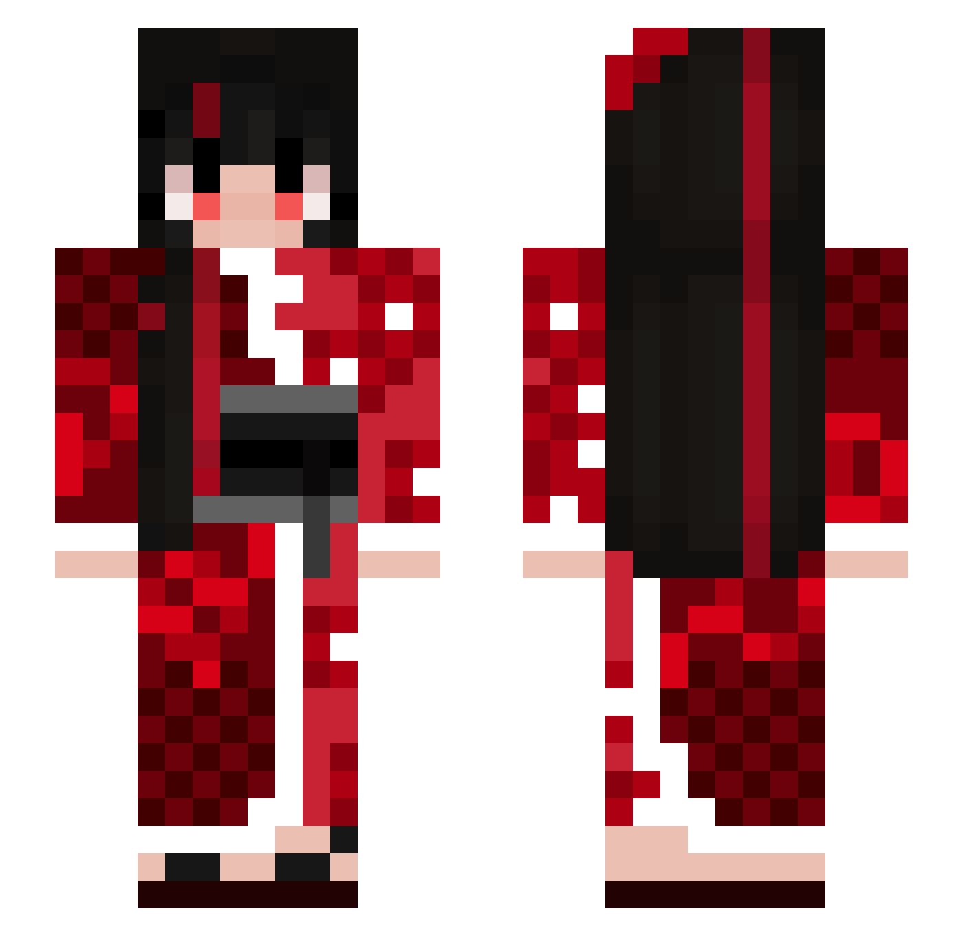 69Jens Minecraft skin, front and back view
