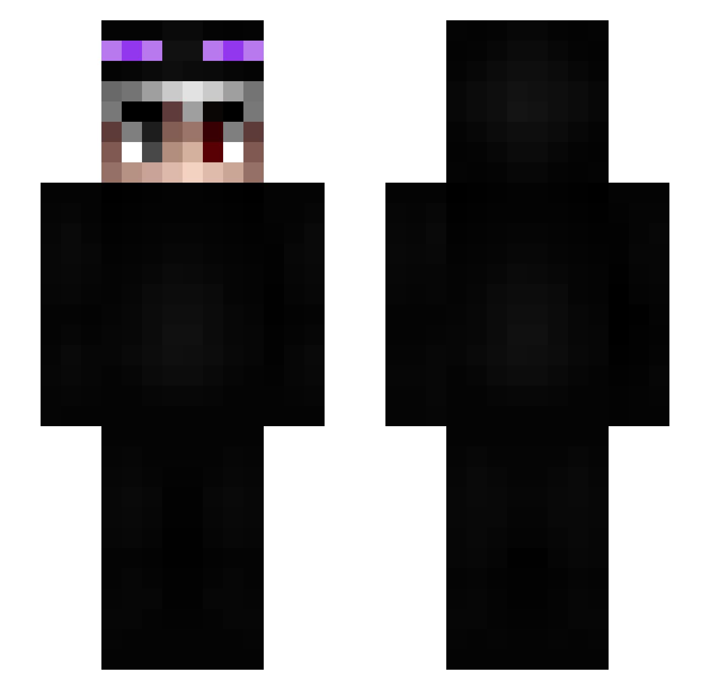 Vianden1 Minecraft skin, front and back view