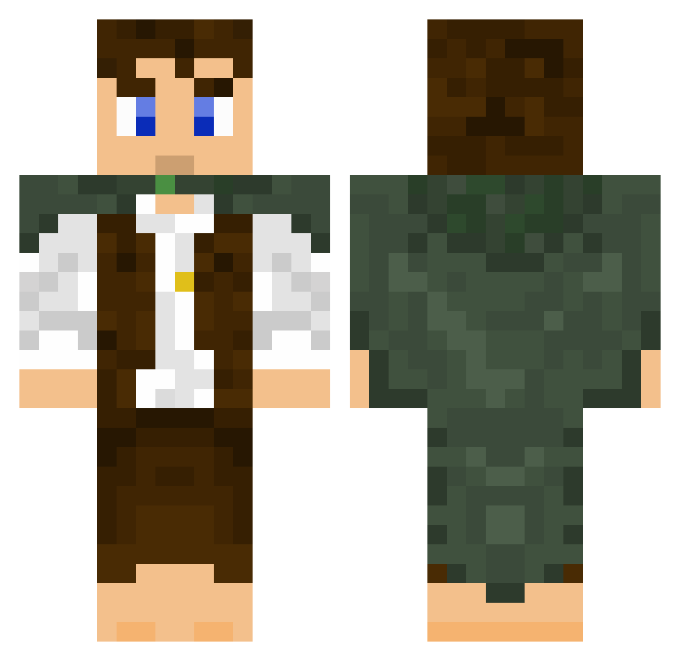 poolnoodlefan06 Minecraft skin, front and back view