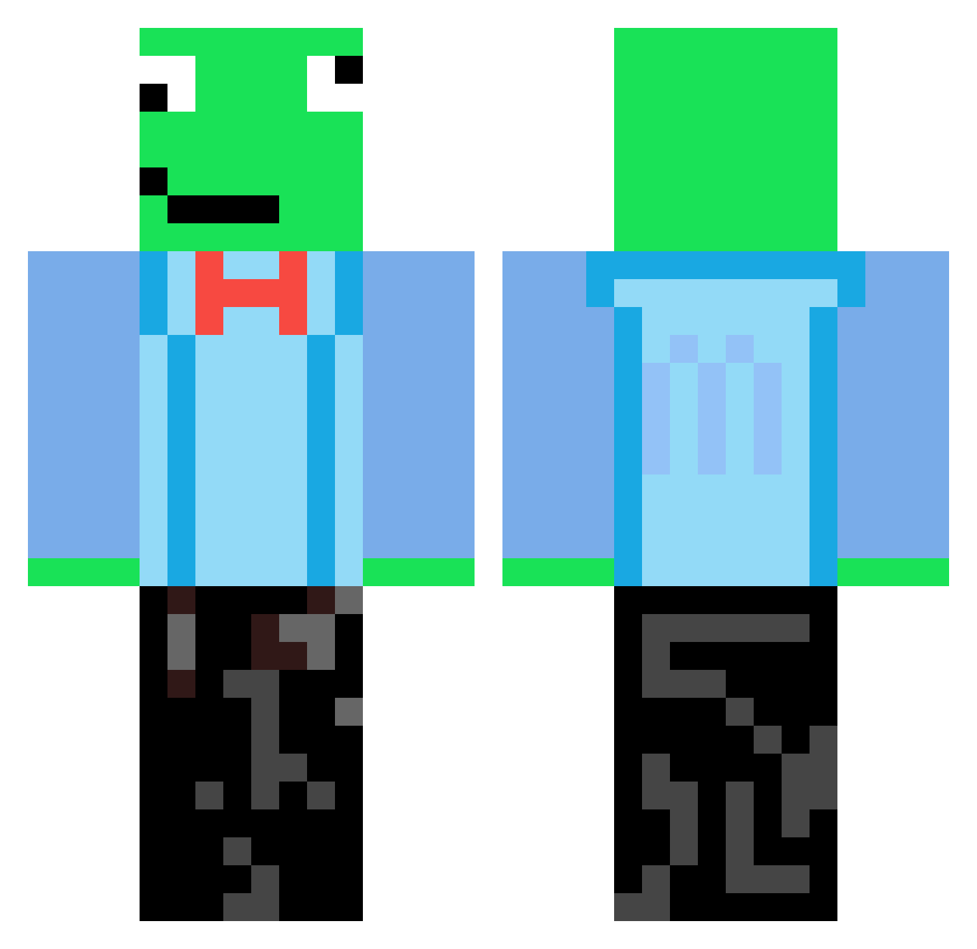 X_Maksiooo_xD Minecraft skin, front and back view
