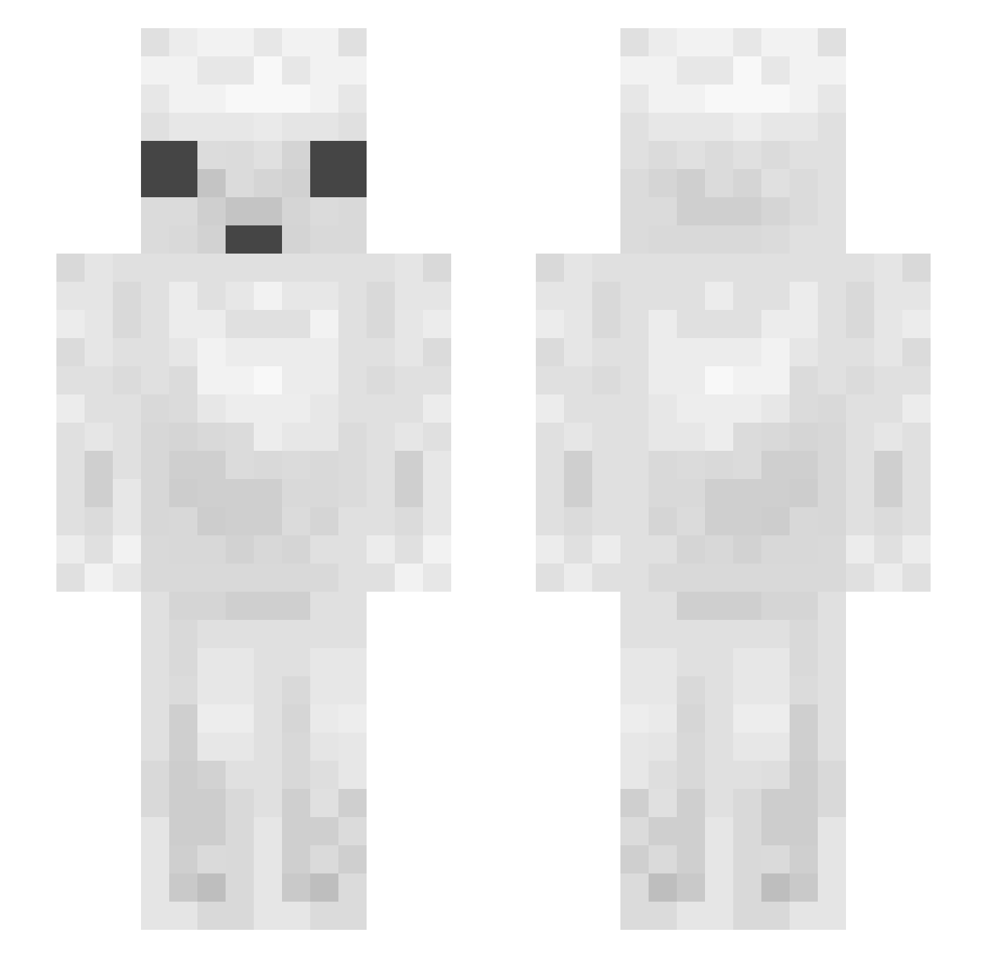 GameFire123 Minecraft skin, front and back view