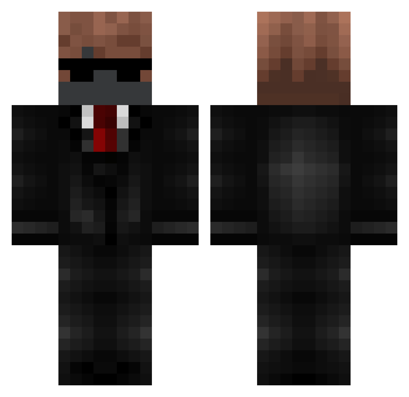 vicktorska Minecraft skin, front and back view