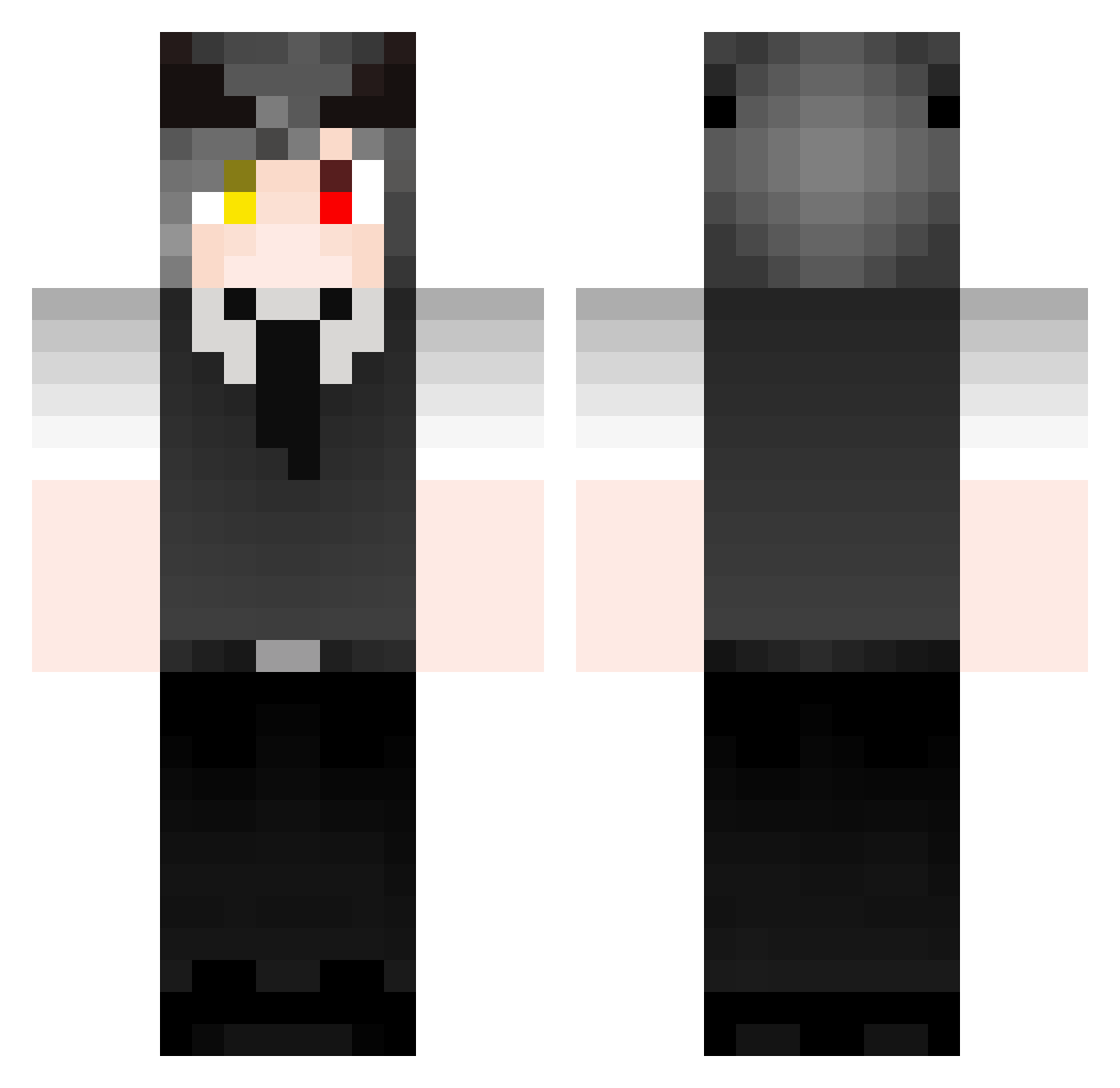 Telpherias Minecraft skin, front and back view