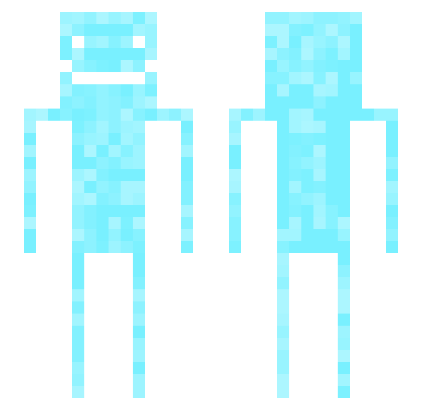 Voaxy_ Minecraft skin, front and back view