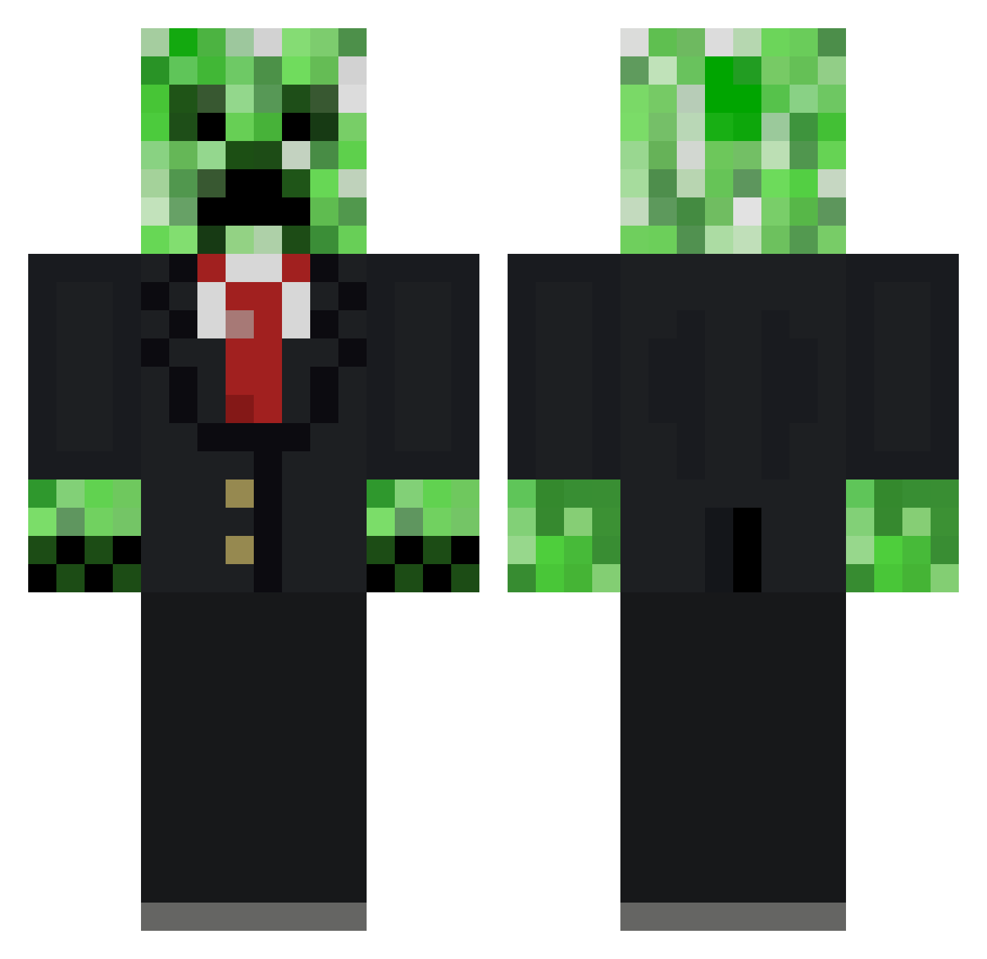 SCAPALADEEDAY Minecraft skin, front and back view