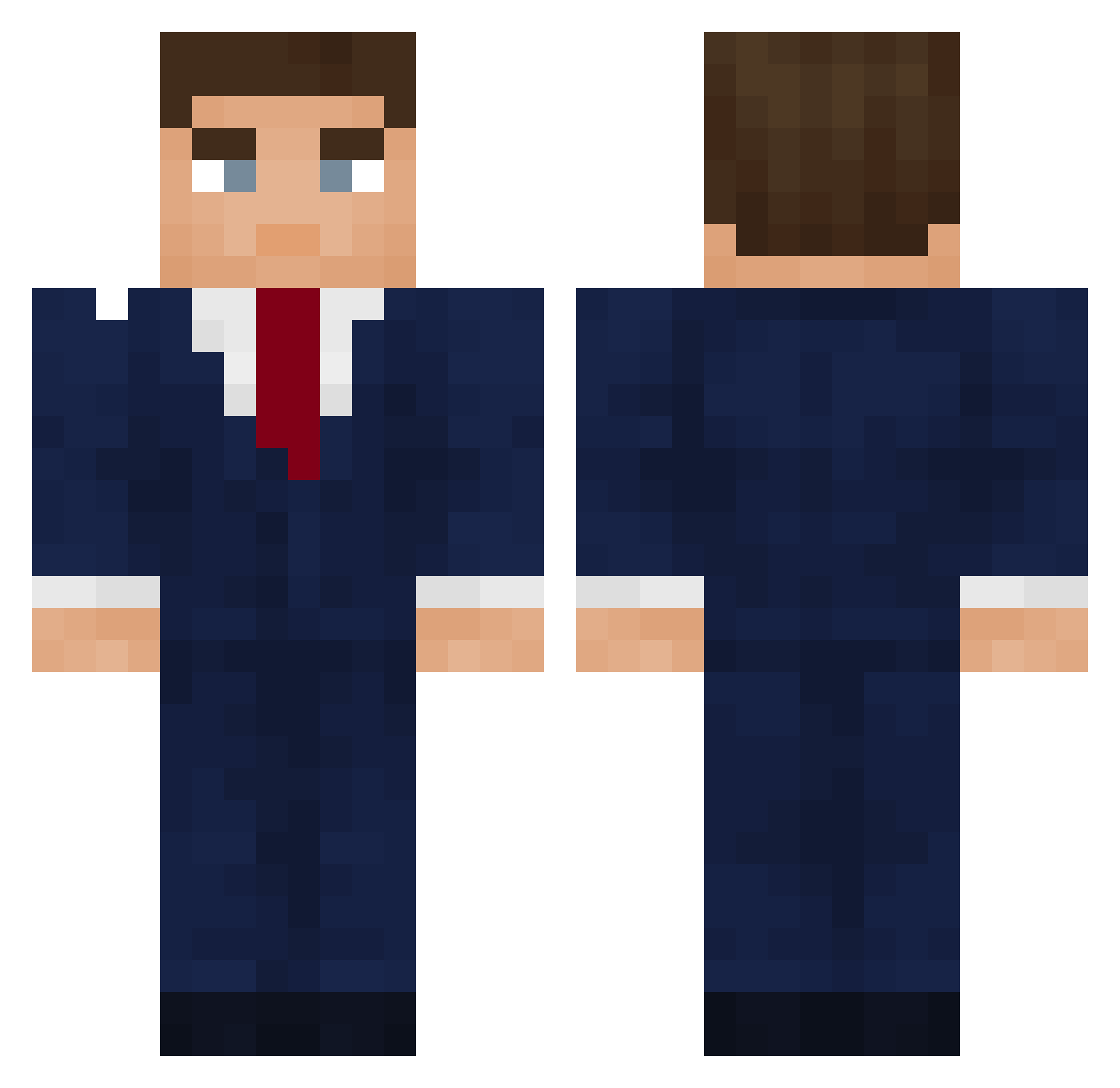 shrekwladcamleka Minecraft skin, front and back view