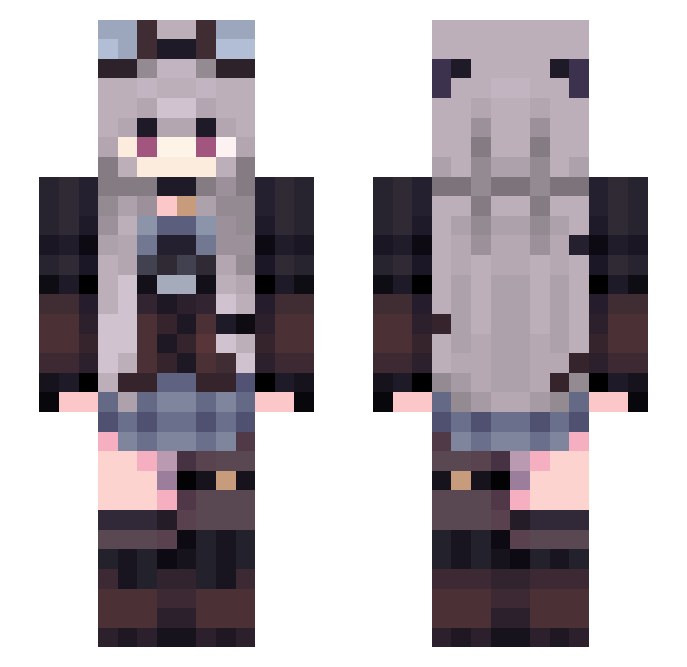 ED_FRL Minecraft skin, front and back view